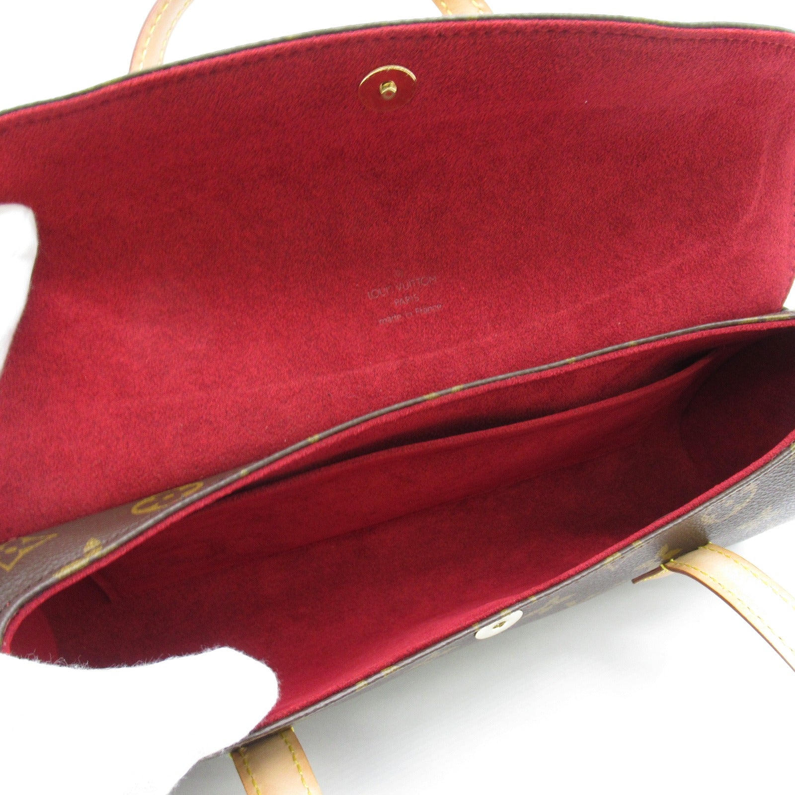 LOUIS VUITTON Monogram Sonatine金扣手挽袋啡色