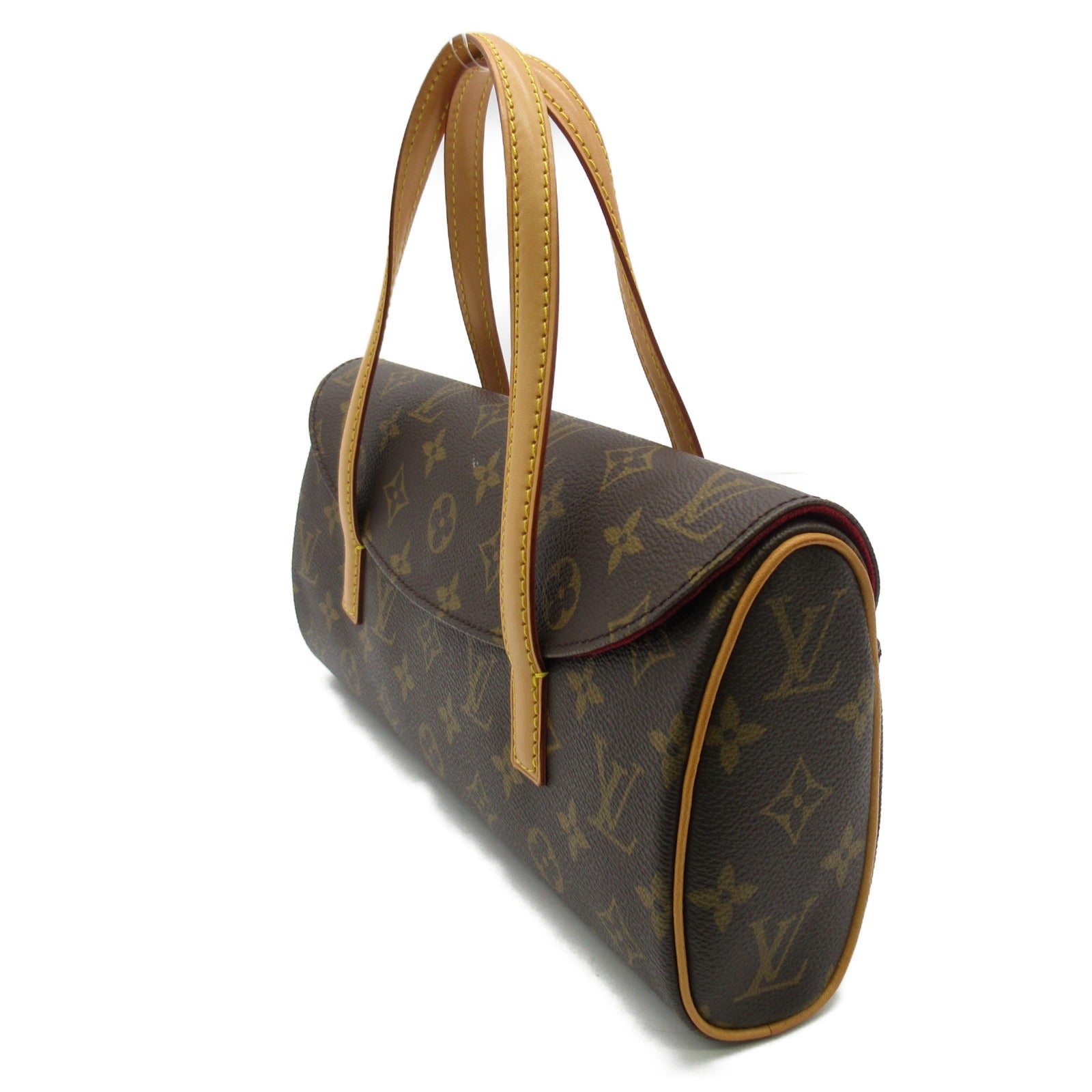 LOUIS VUITTON Monogram Sonatine金扣手挽袋啡色