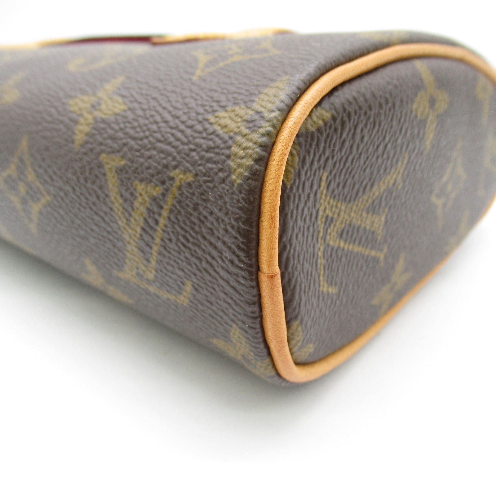 LOUIS VUITTON Monogram Sonatine金扣手挽袋啡色