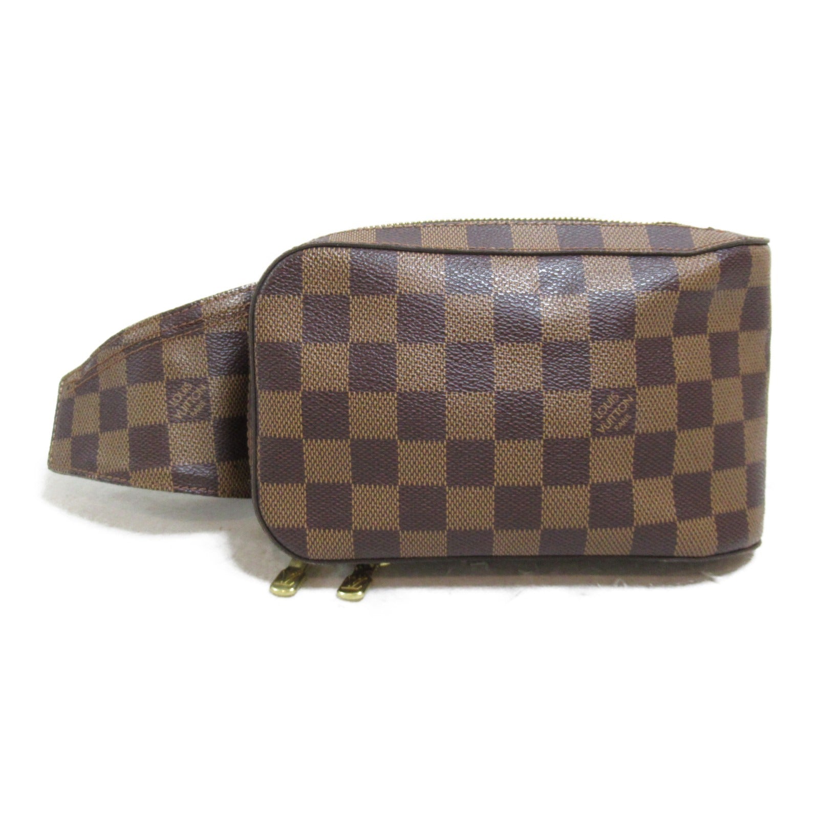 LOUIS VUITTON Damier Geronimos金扣腰包啡色