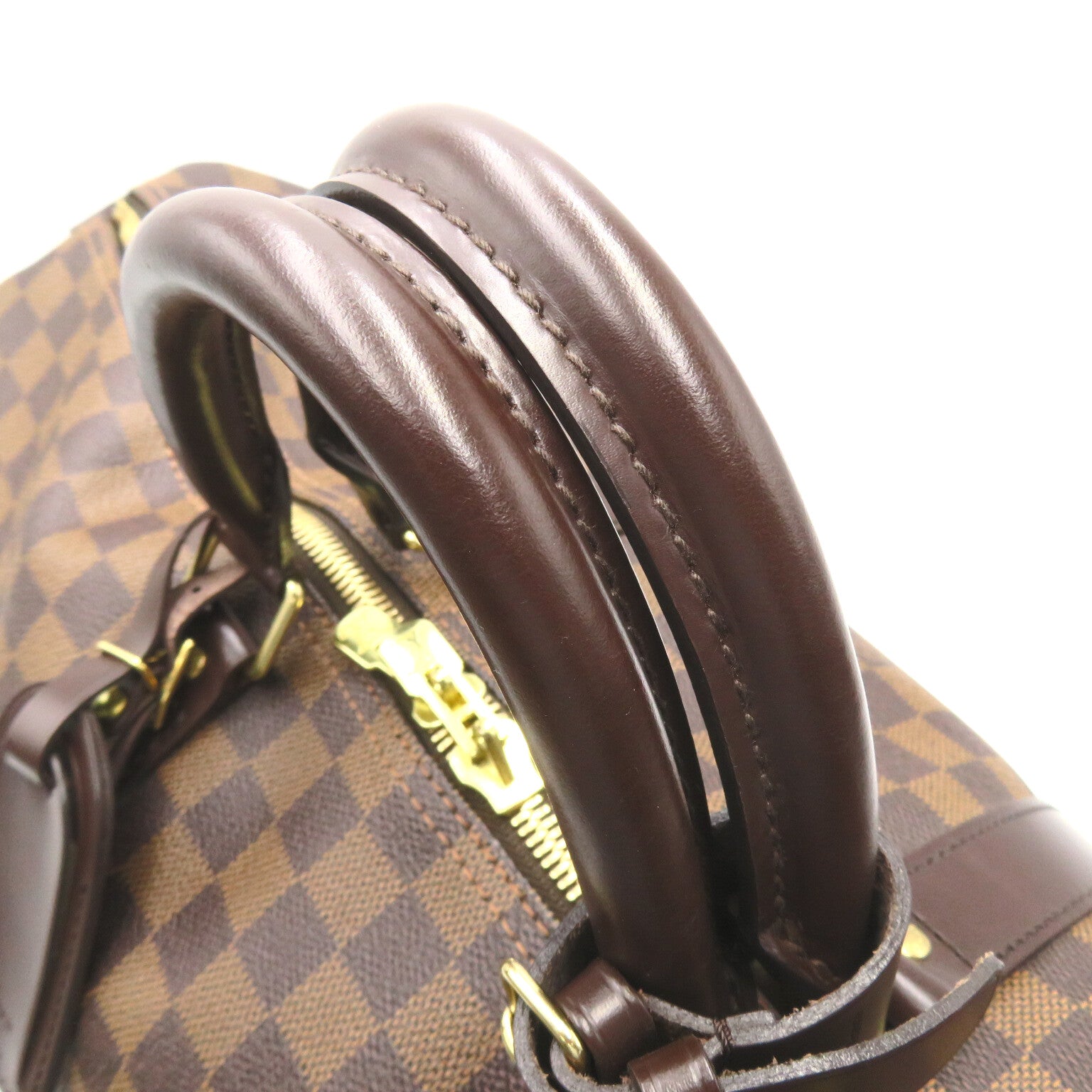 LOUIS VUITTON 【激減優惠】Damier Keepall 50金扣波士頓包啡色