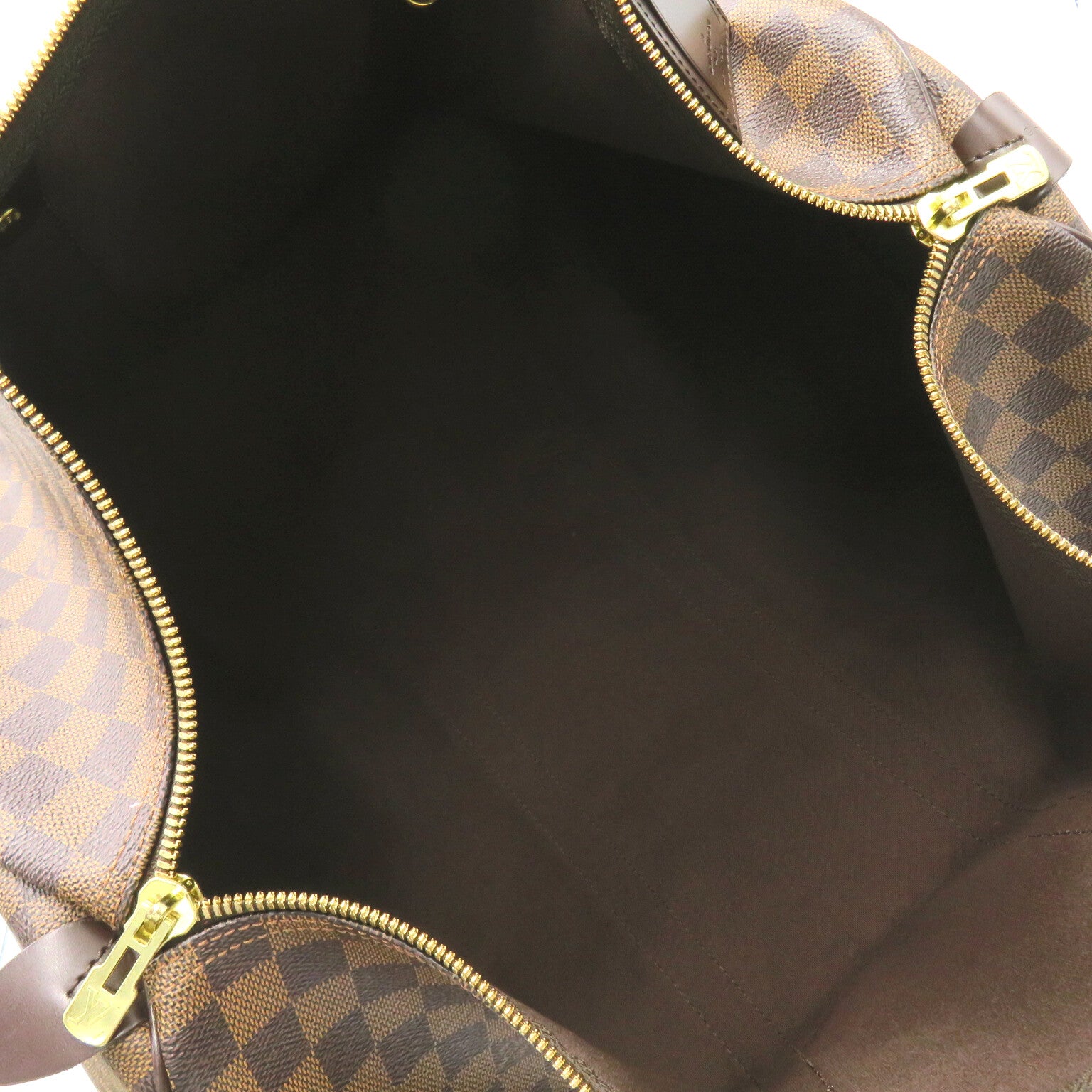 LOUIS VUITTON 【激減優惠】Damier Keepall 50金扣波士頓包啡色