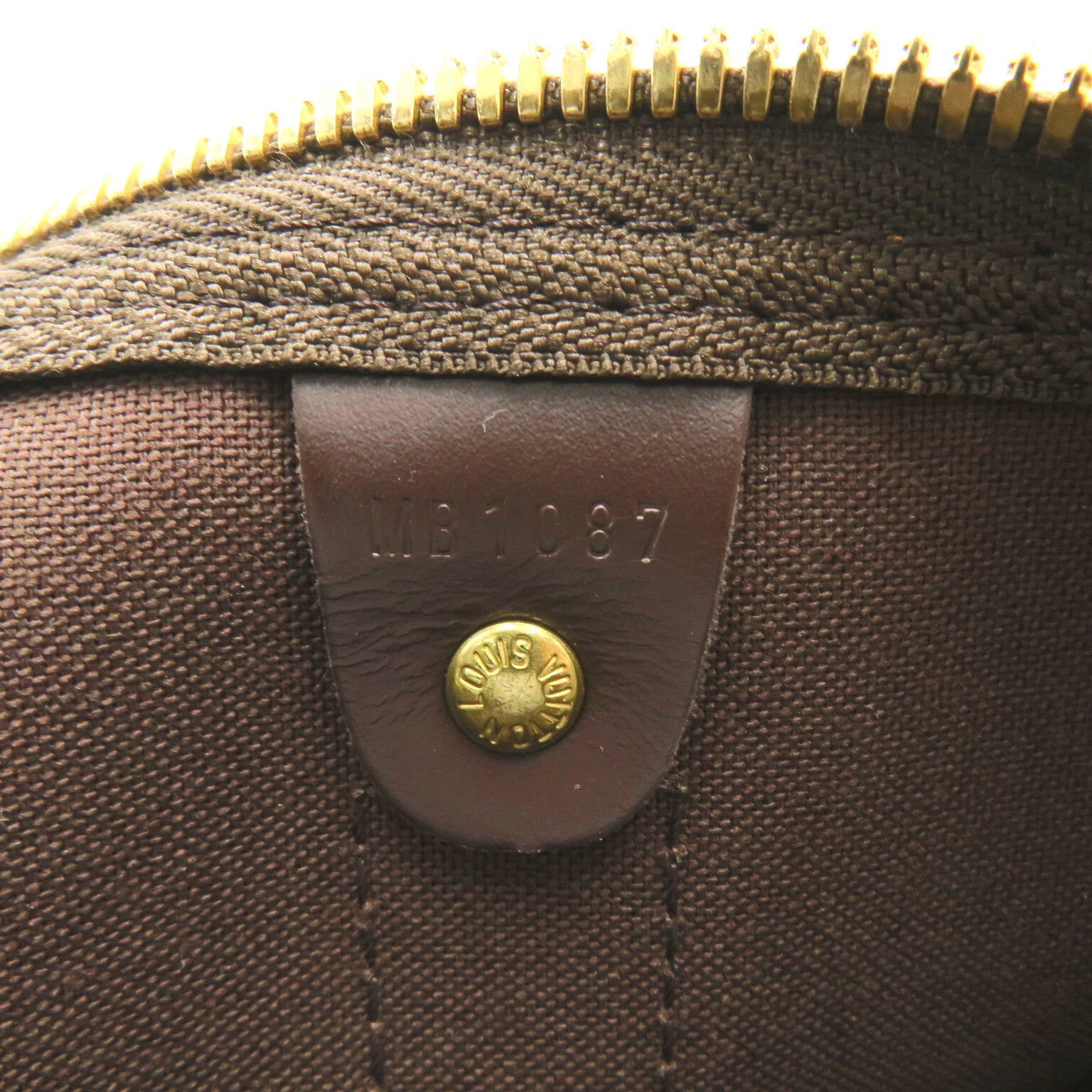 LOUIS VUITTON 【激減優惠】Damier Keepall 50金扣波士頓包啡色