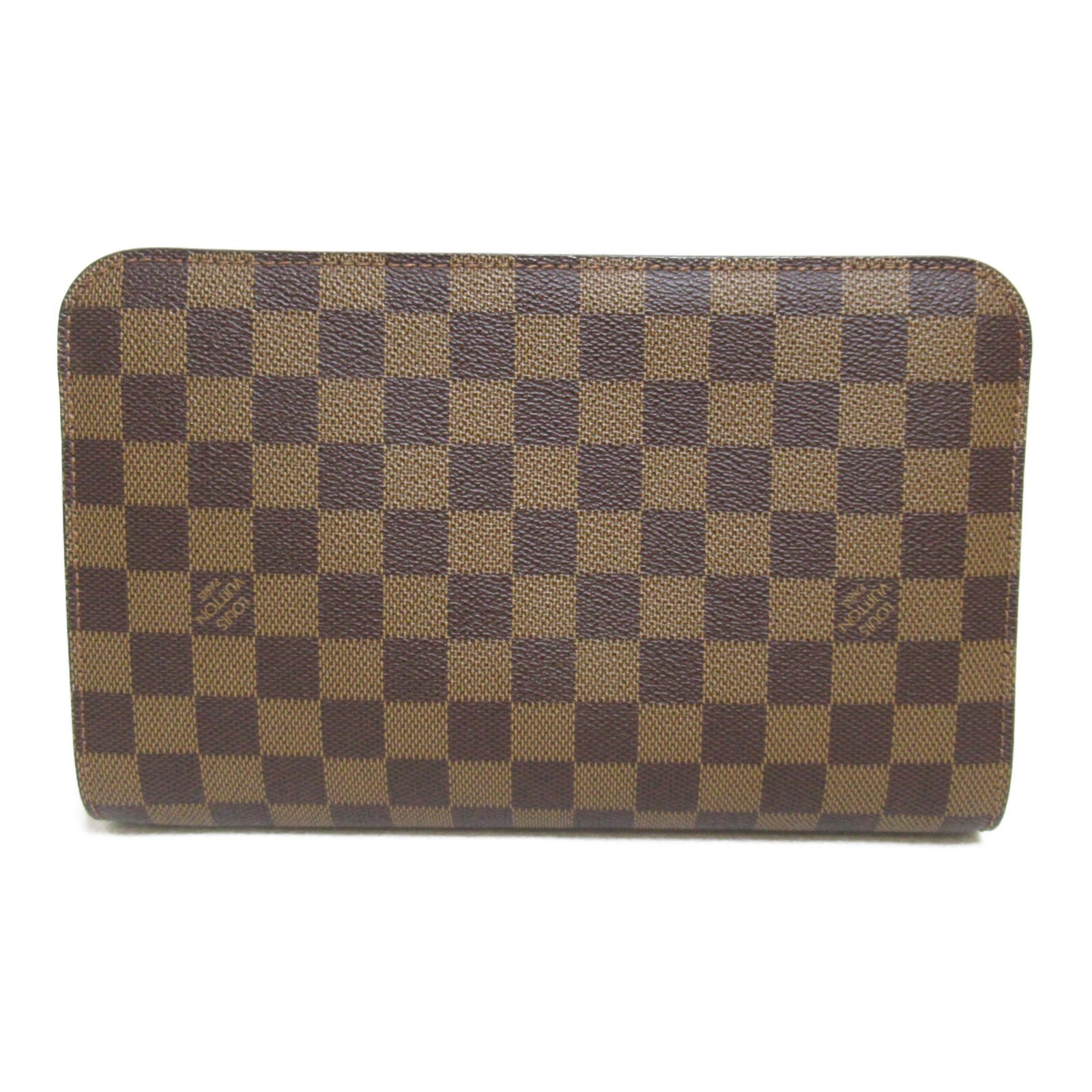 LOUIS VUITTON 【激減優惠】Damier Saint Louis金扣手拿包啡色