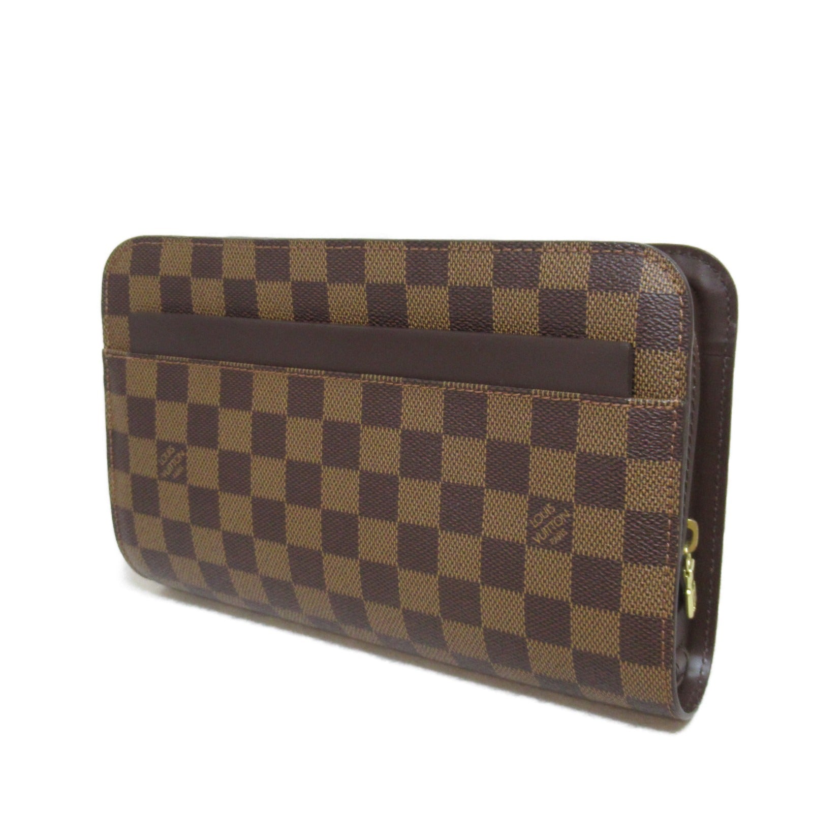 LOUIS VUITTON 【激減優惠】Damier Saint Louis金扣手拿包啡色