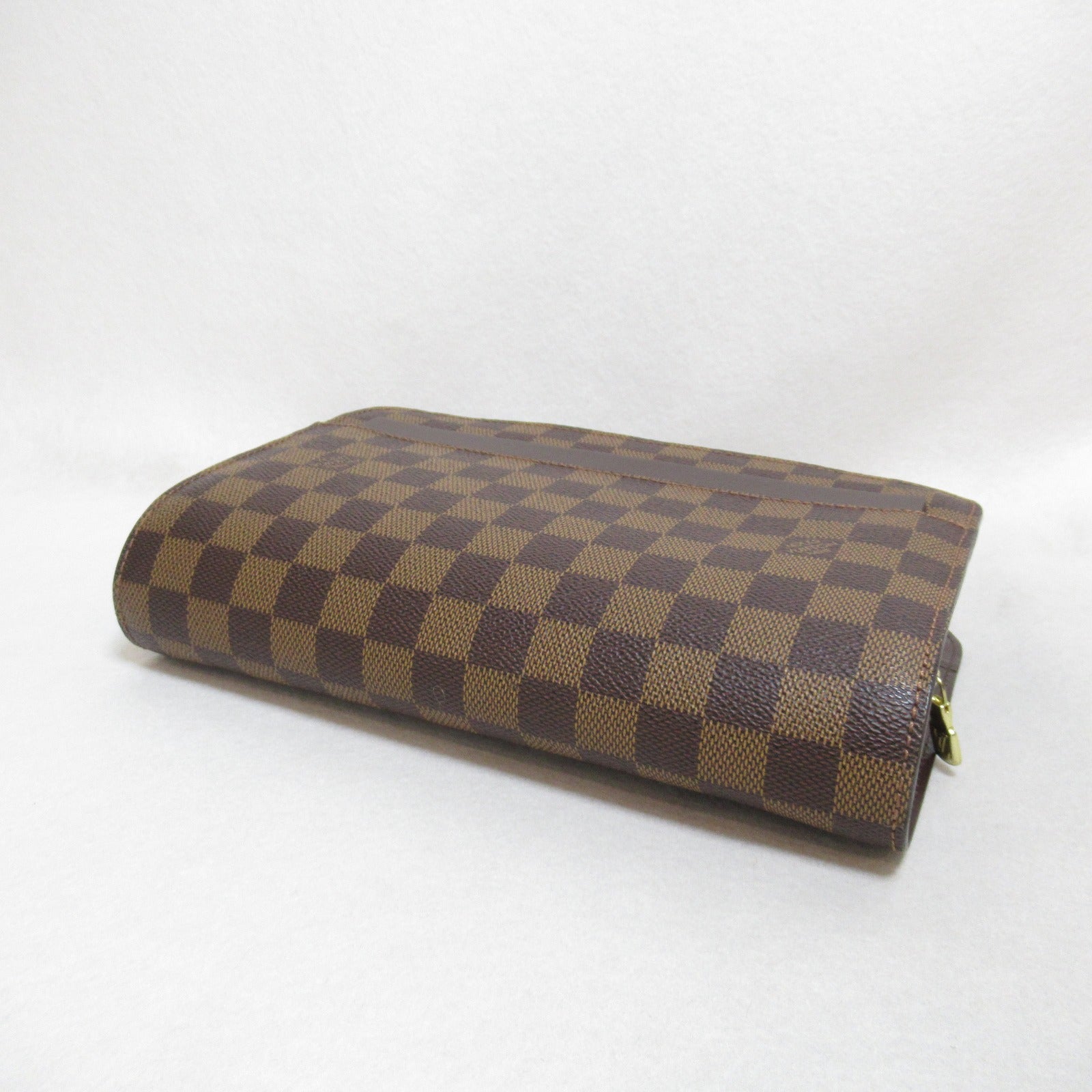 LOUIS VUITTON 【激減優惠】Damier Saint Louis金扣手拿包啡色