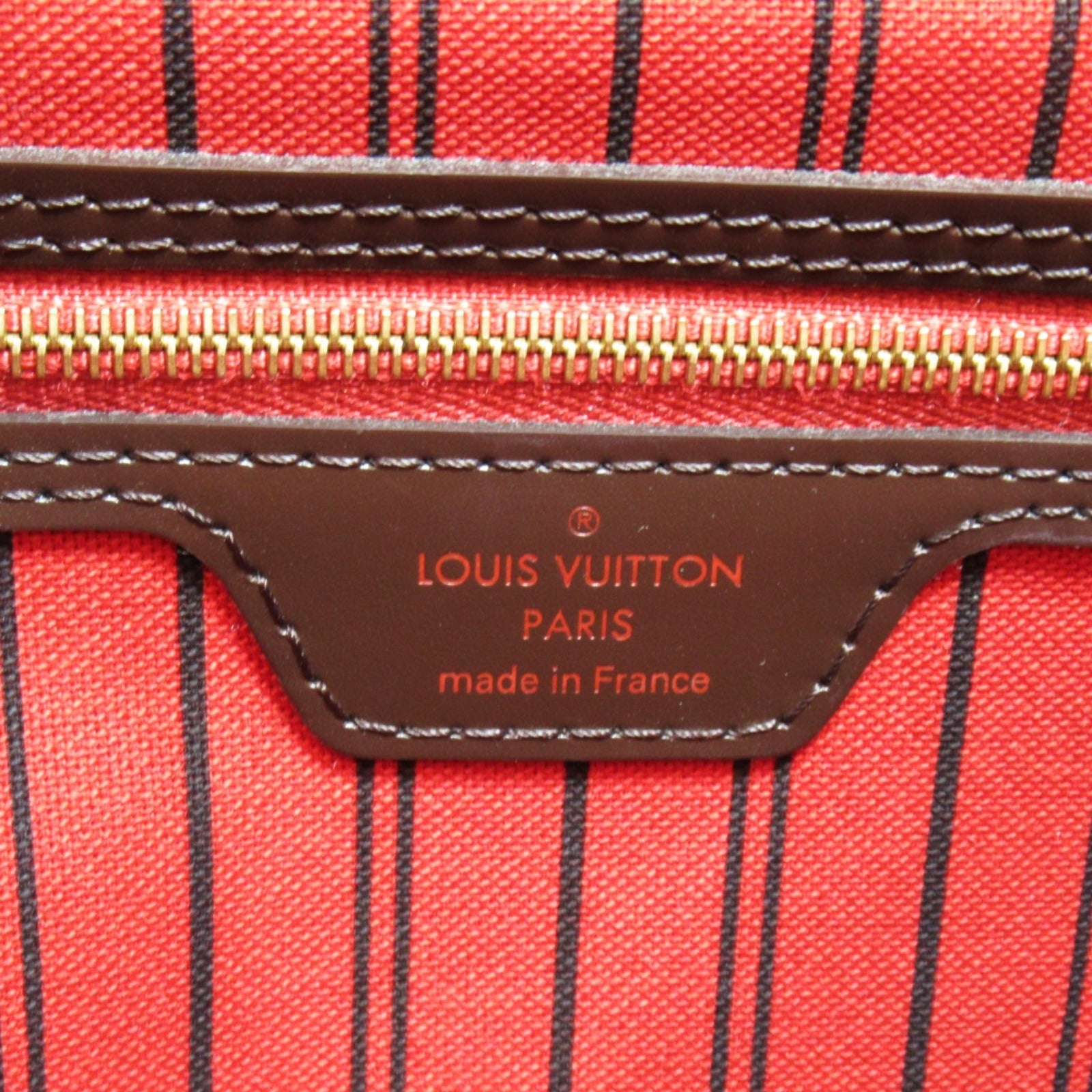 LOUIS VUITTON Damier Delightful PM金扣肩背袋啡色