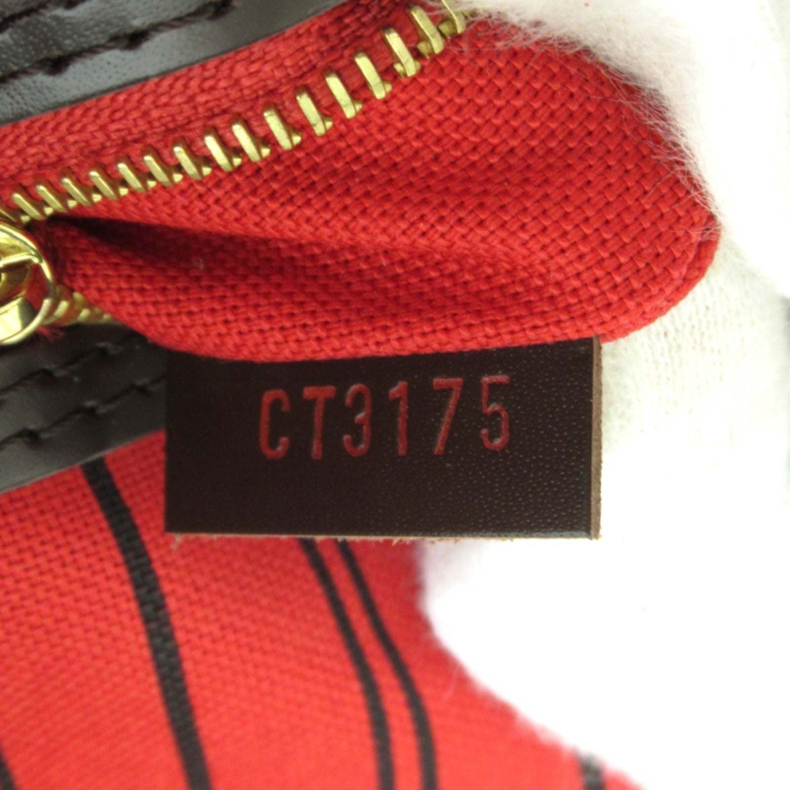 LOUIS VUITTON Damier Delightful PM金扣肩背袋啡色