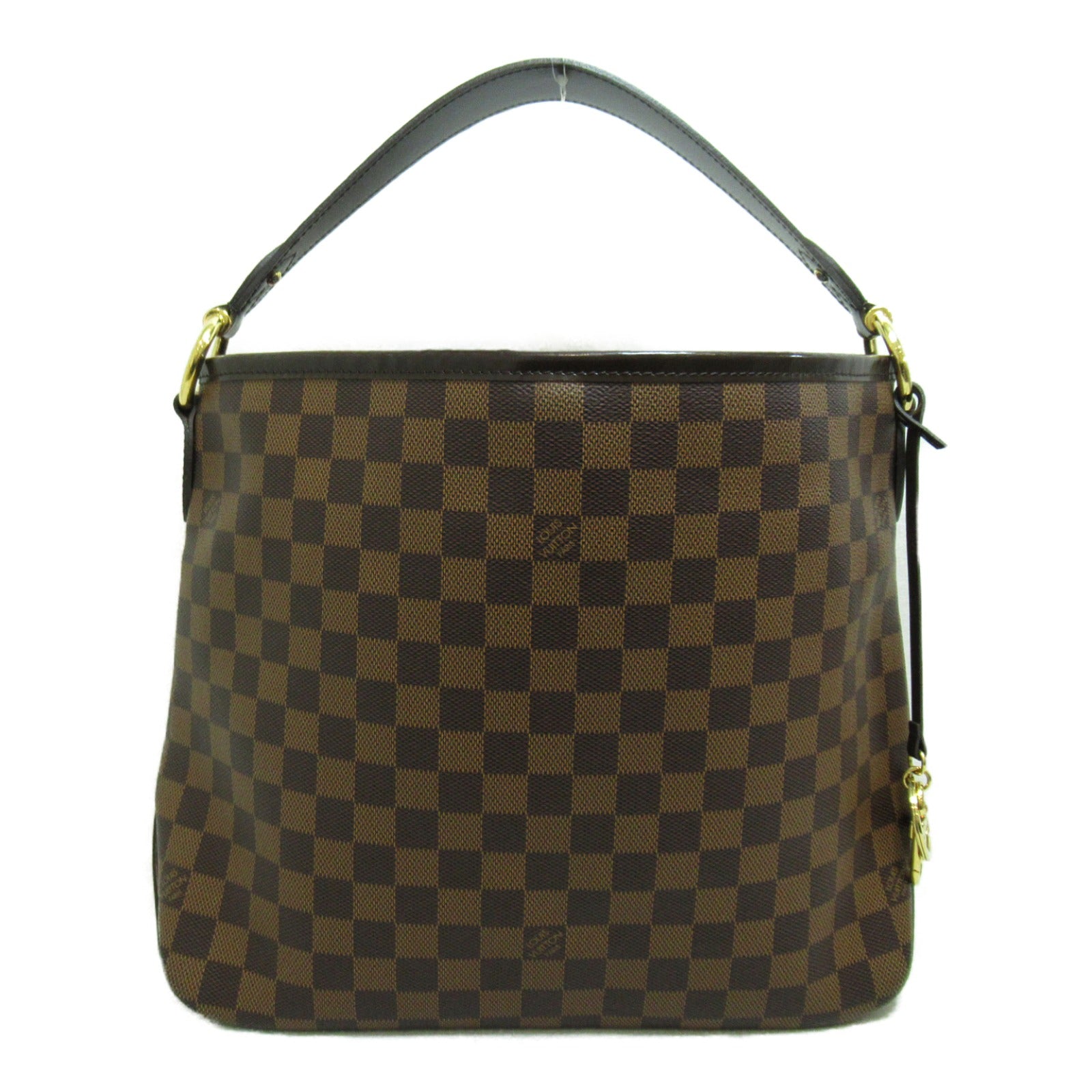 LOUIS VUITTON Damier Delightful PM金扣肩背袋啡色