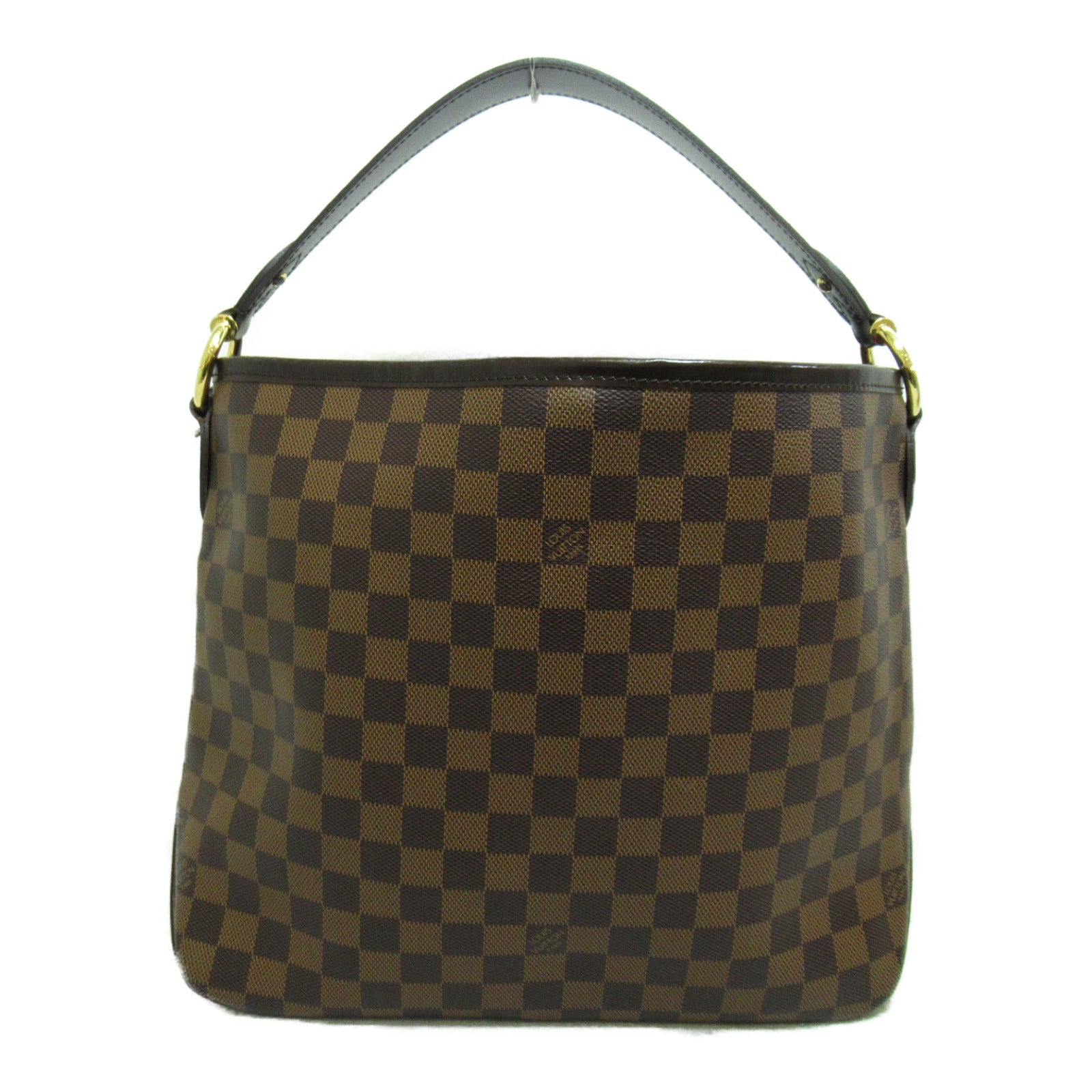 LOUIS VUITTON Damier Delightful PM金扣肩背袋啡色
