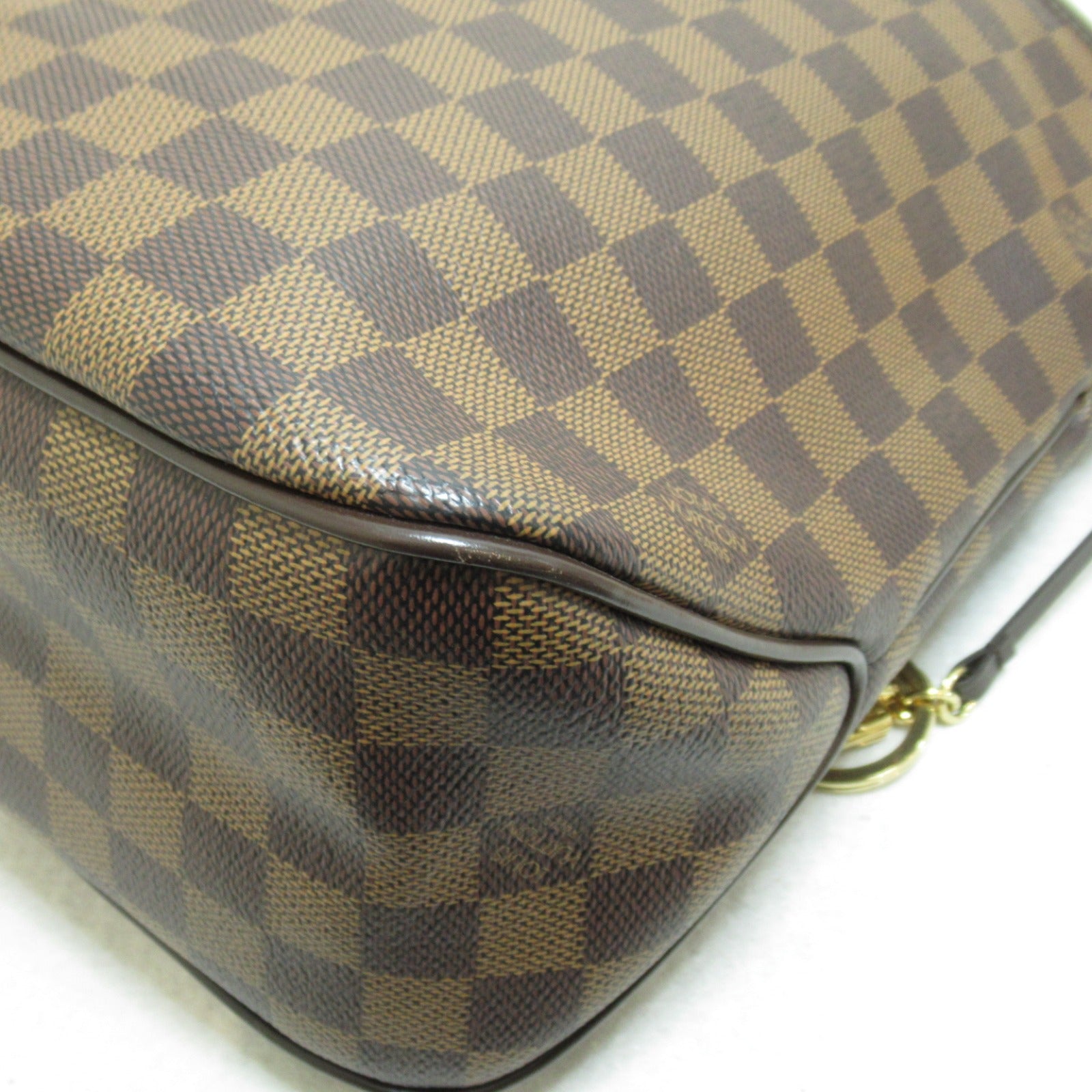 LOUIS VUITTON Damier Delightful PM金扣肩背袋啡色