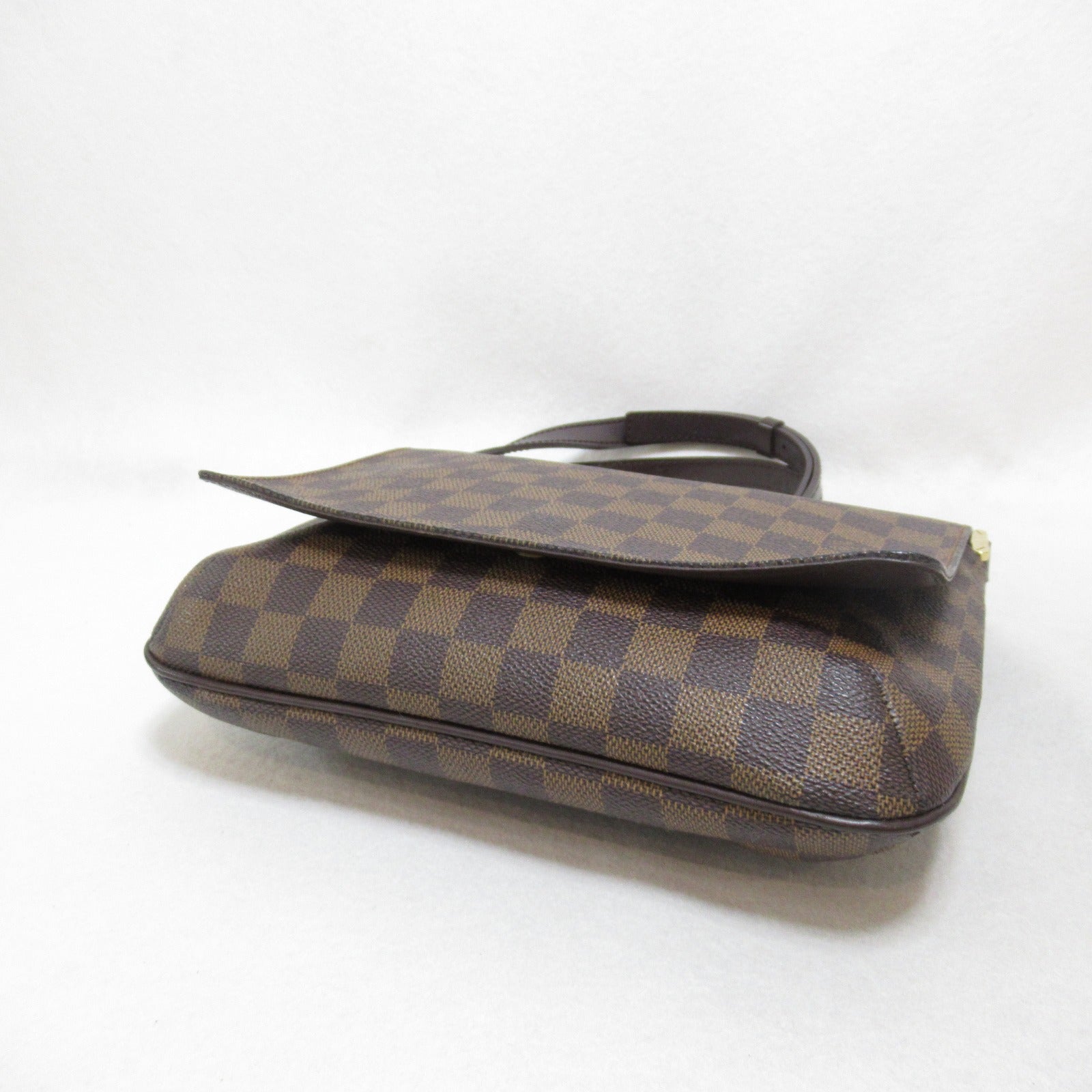 LOUIS VUITTON Damier Musette Tango Long Shoulder Bag金扣肩背袋啡色