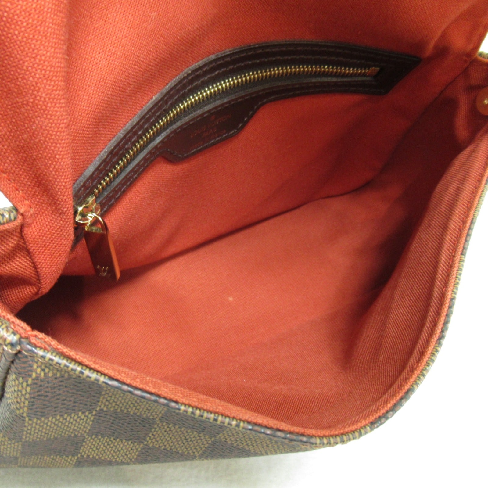 LOUIS VUITTON Damier Mini Looping金扣肩背袋啡色