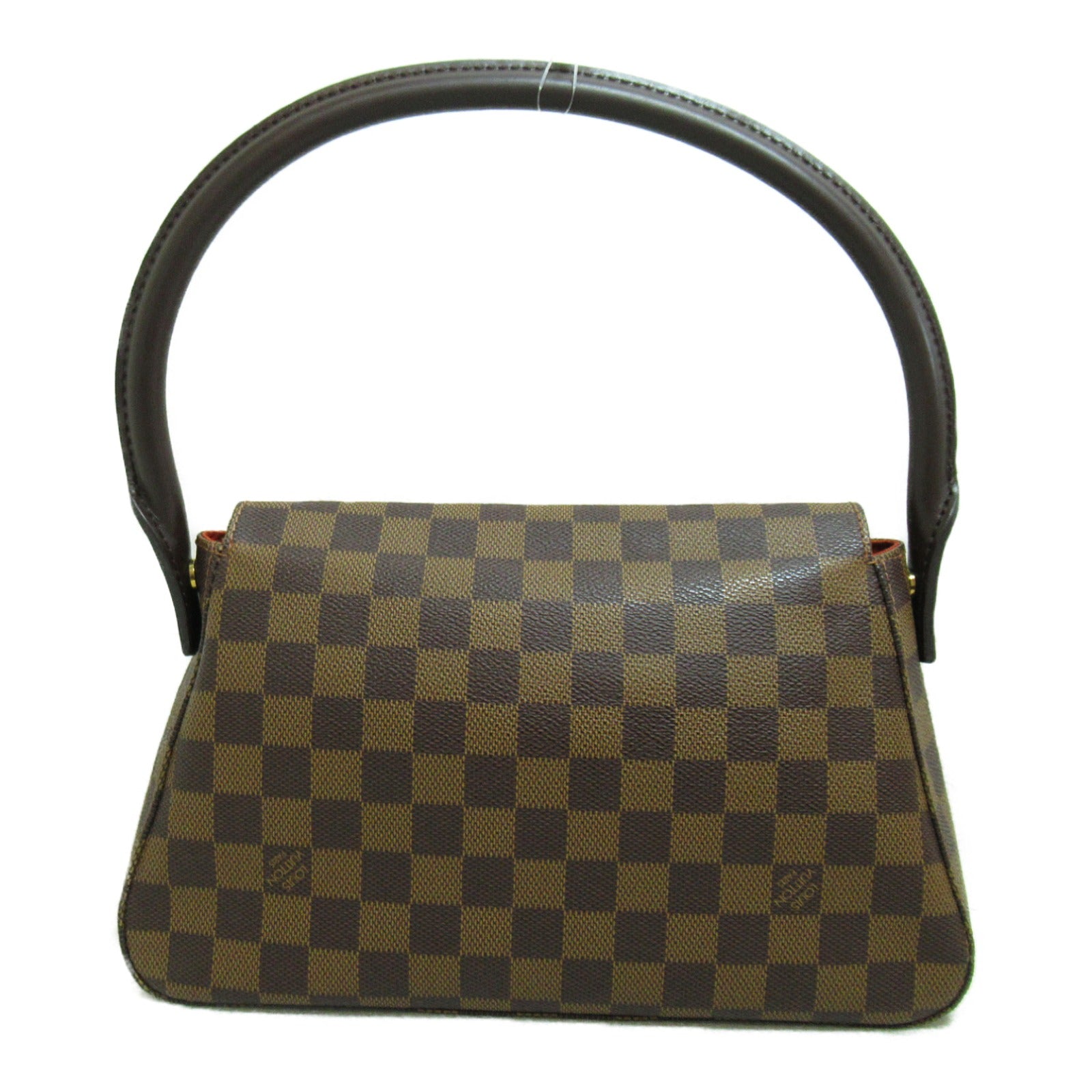 LOUIS VUITTON Damier Mini Looping金扣肩背袋啡色