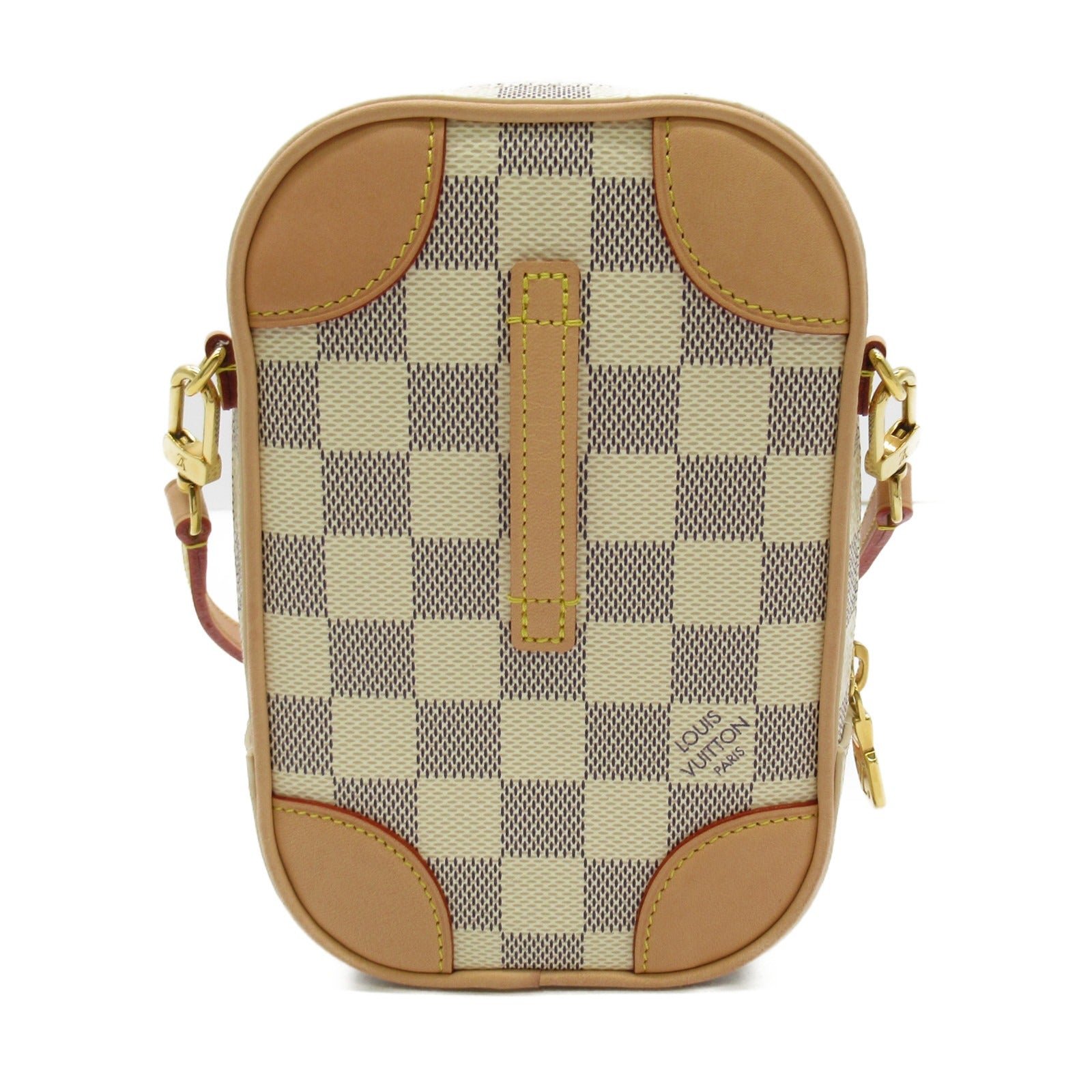 LOUIS VUITTON 【激減優惠】Damier Azur Neokapi金扣肩背袋白色