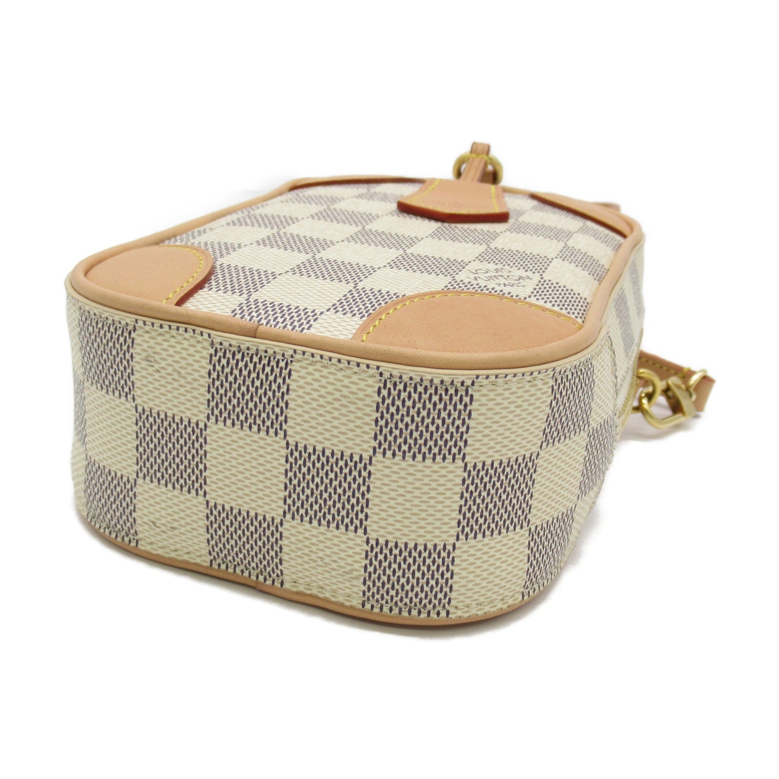 LOUIS VUITTON 【激減優惠】Damier Azur Neokapi金扣肩背袋白色