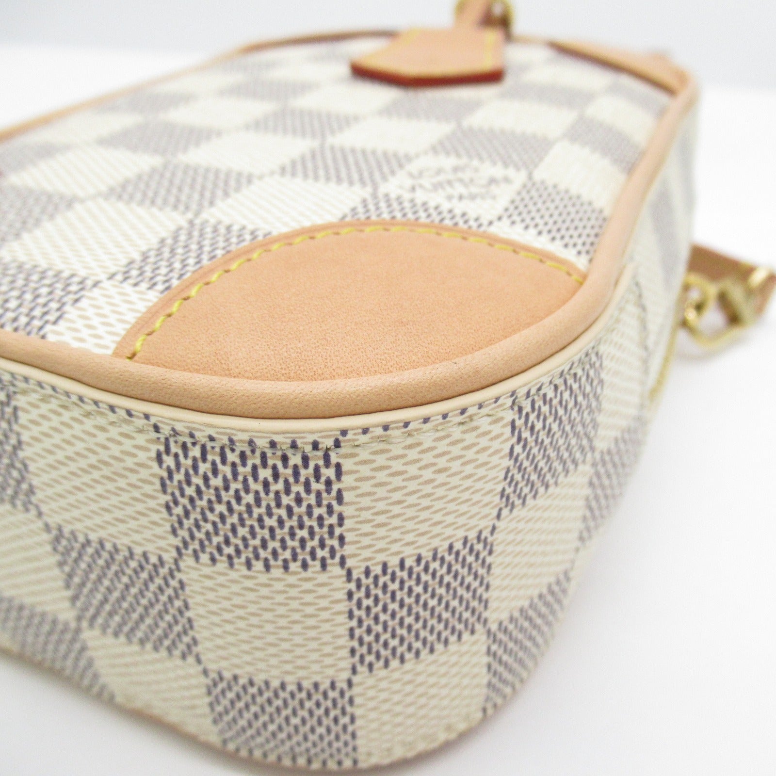 LOUIS VUITTON 【激減優惠】Damier Azur Neokapi金扣肩背袋白色