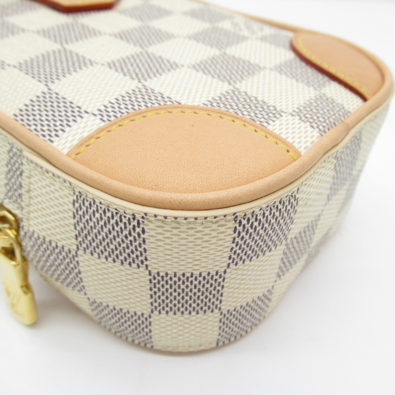 LOUIS VUITTON 【激減優惠】Damier Azur Neokapi金扣肩背袋白色