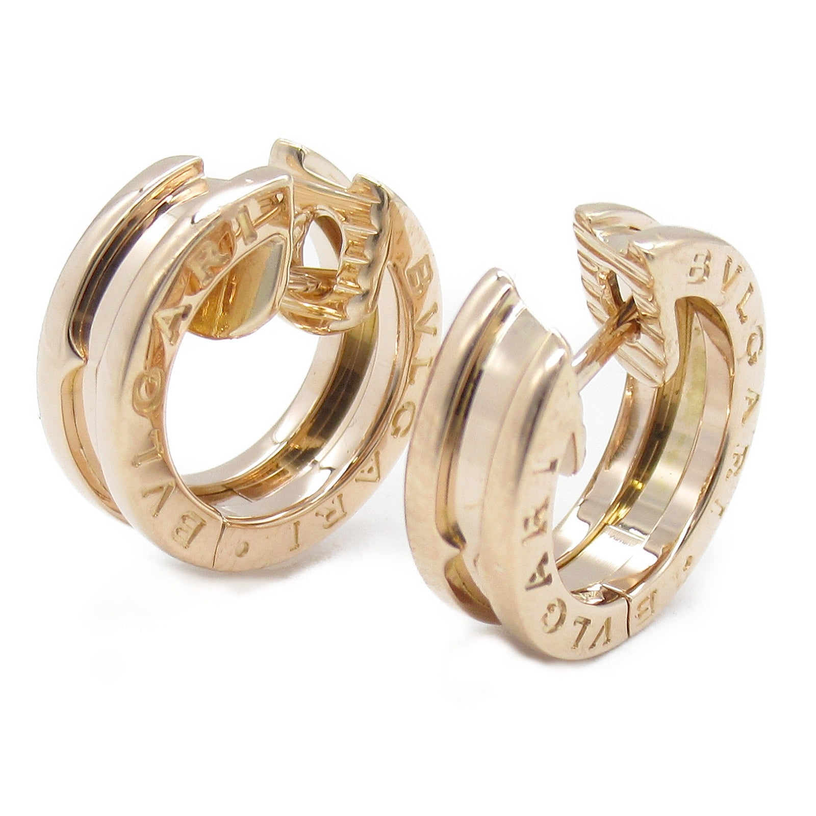 BVLGARI 18K玫瑰金B-zero1 Pierced Earrings耳環金色
