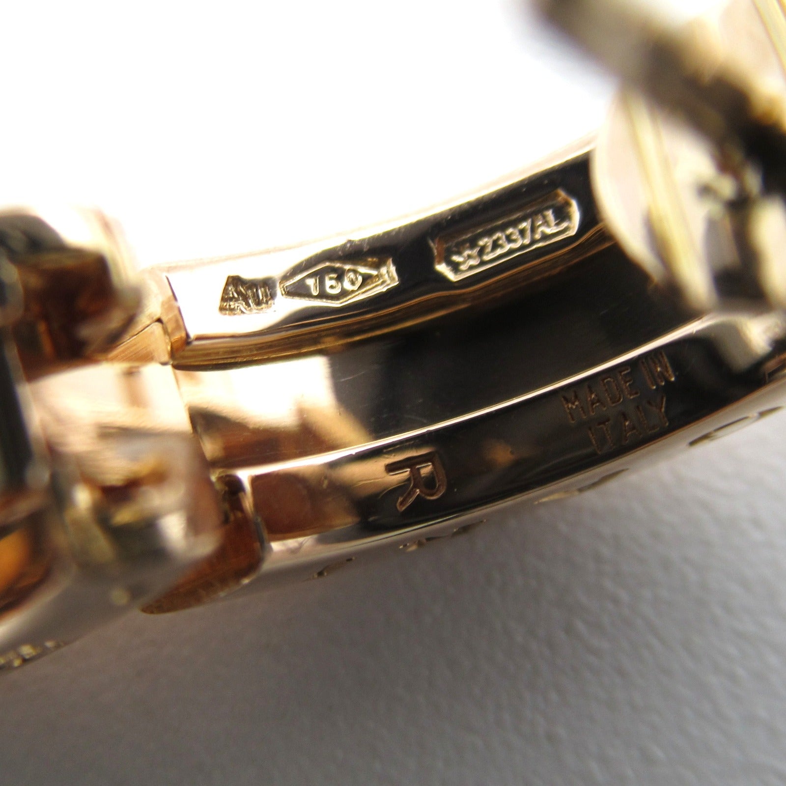 BVLGARI 18K玫瑰金B-zero1 Pierced Earrings耳環金色