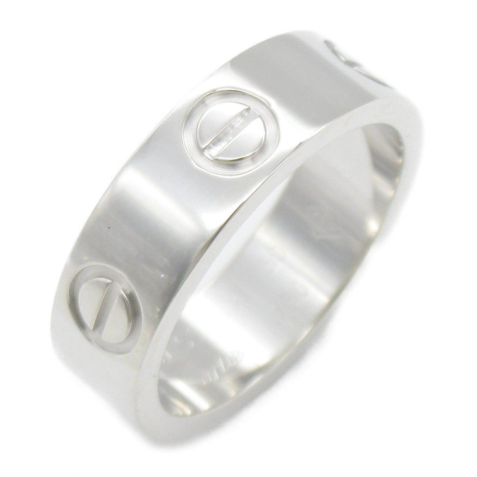 CARTIER 18K白金Love Ring戒指Cartier#50/US#5.25