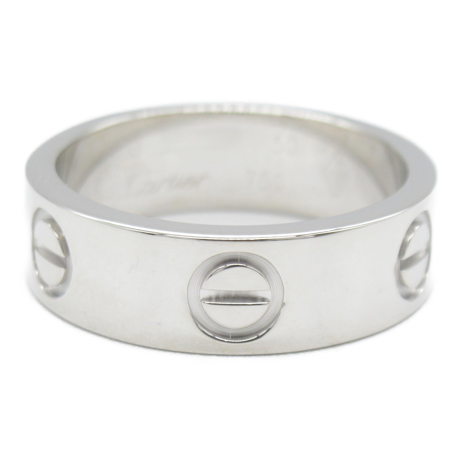 CARTIER 18K白金Love Ring戒指Cartier#50/US#5.25