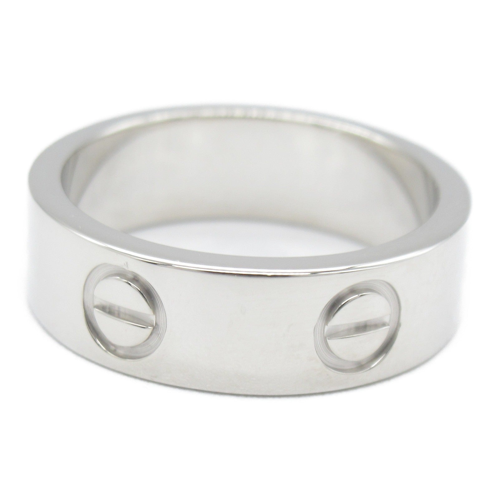 CARTIER 18K白金Love Ring戒指Cartier#50/US#5.25