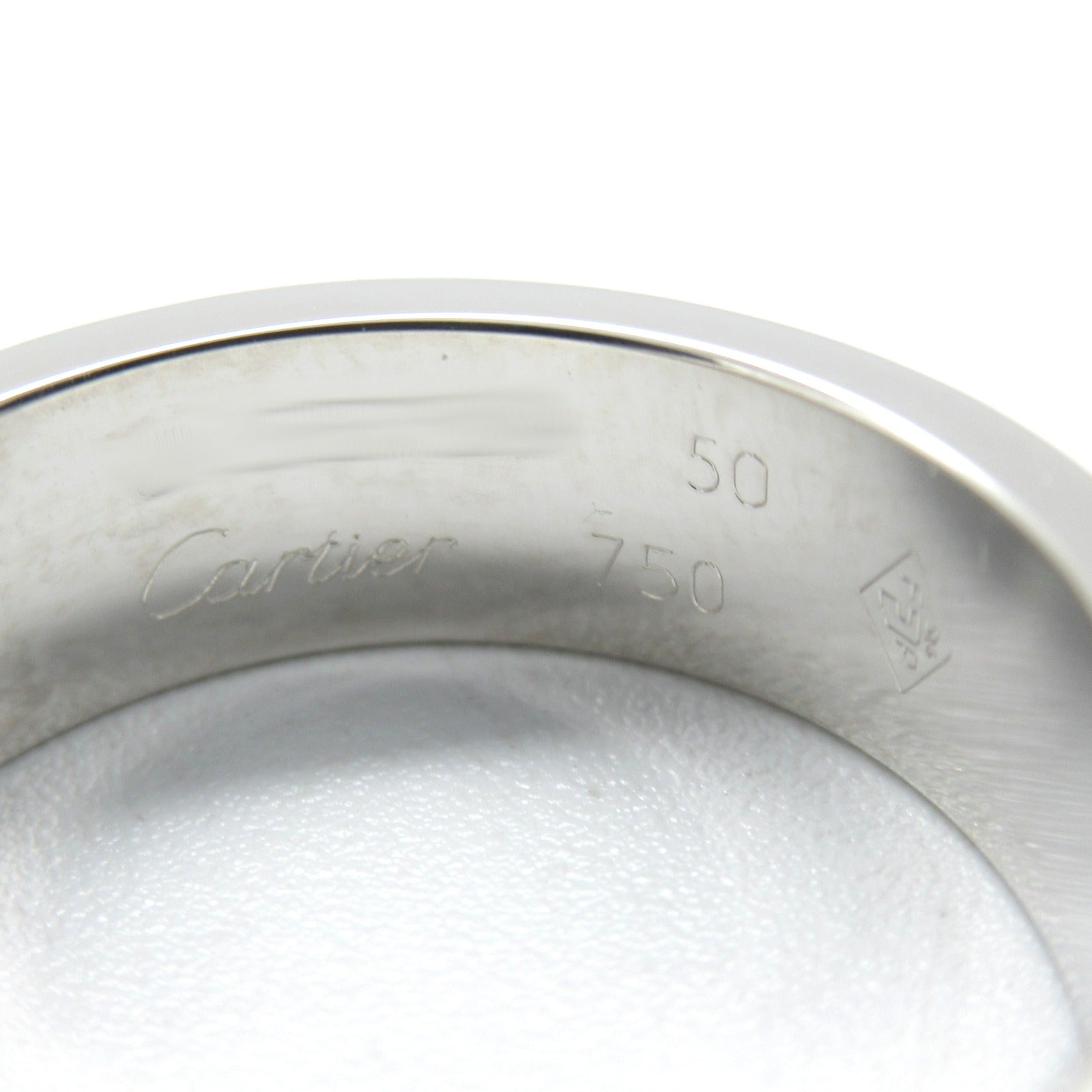 CARTIER 18K白金Love Ring戒指Cartier#50/US#5.25