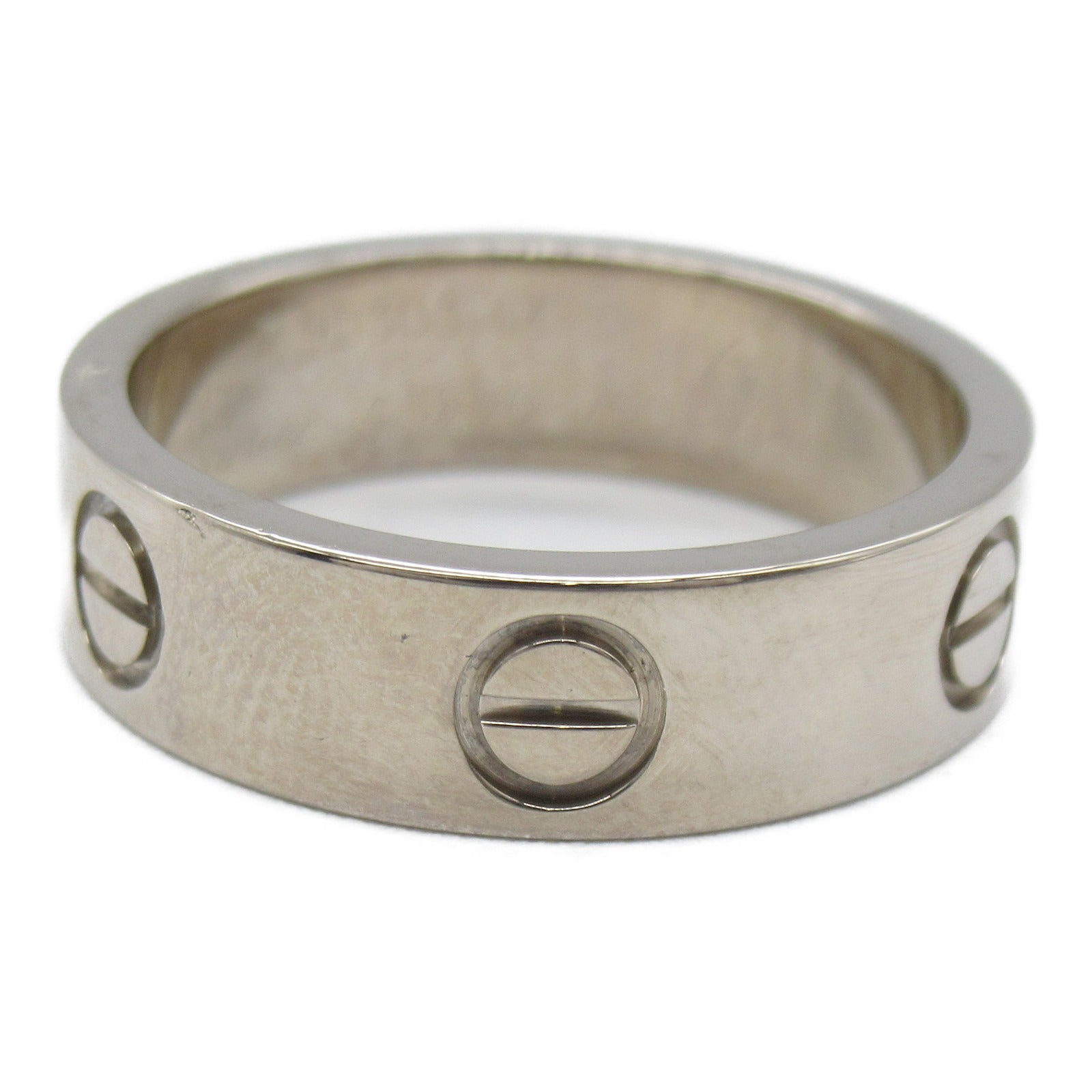 CARTIER 18K白金Love Ring戒指US#6.75/Cartier#54