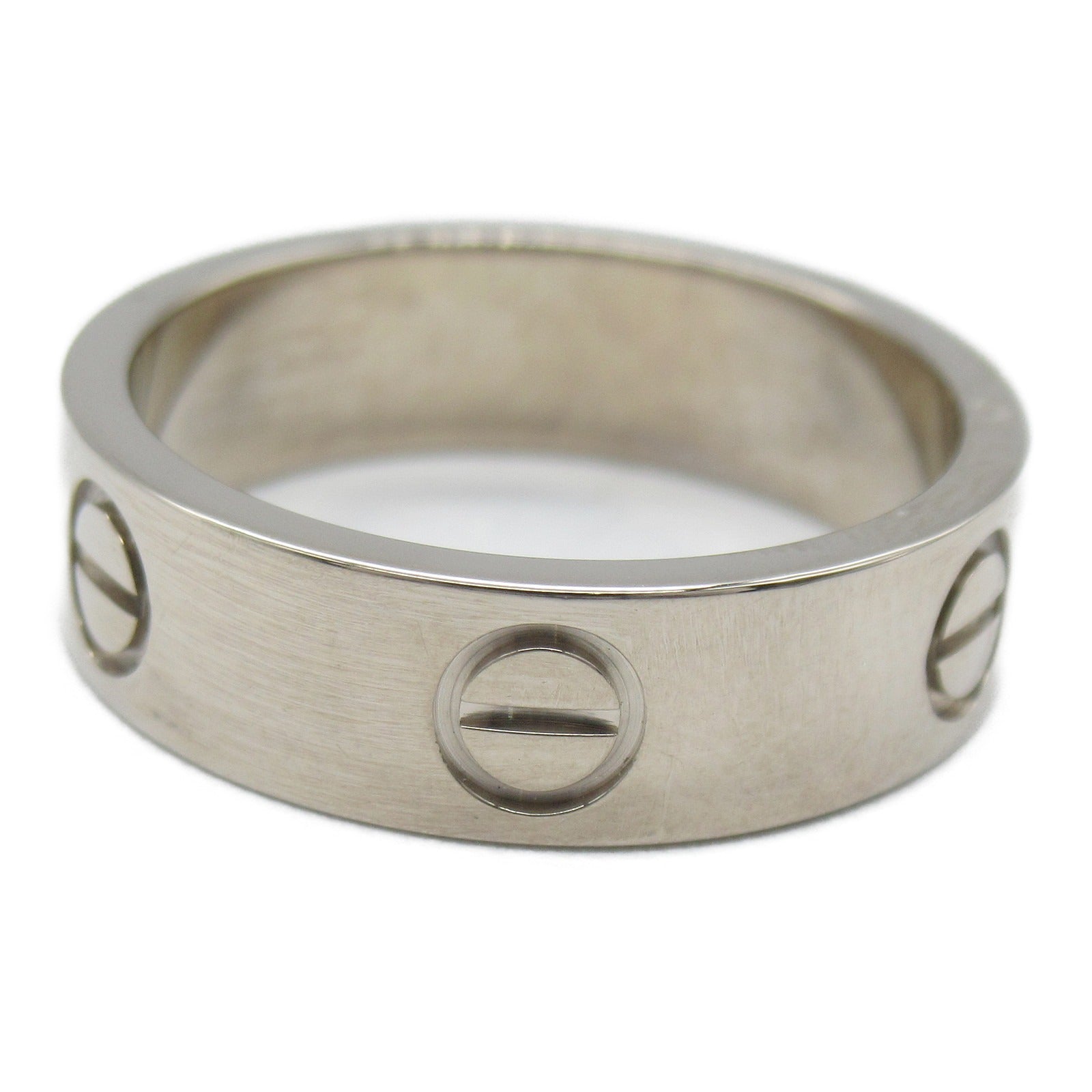 CARTIER 18K白金Love Ring戒指US#6.75/Cartier#54