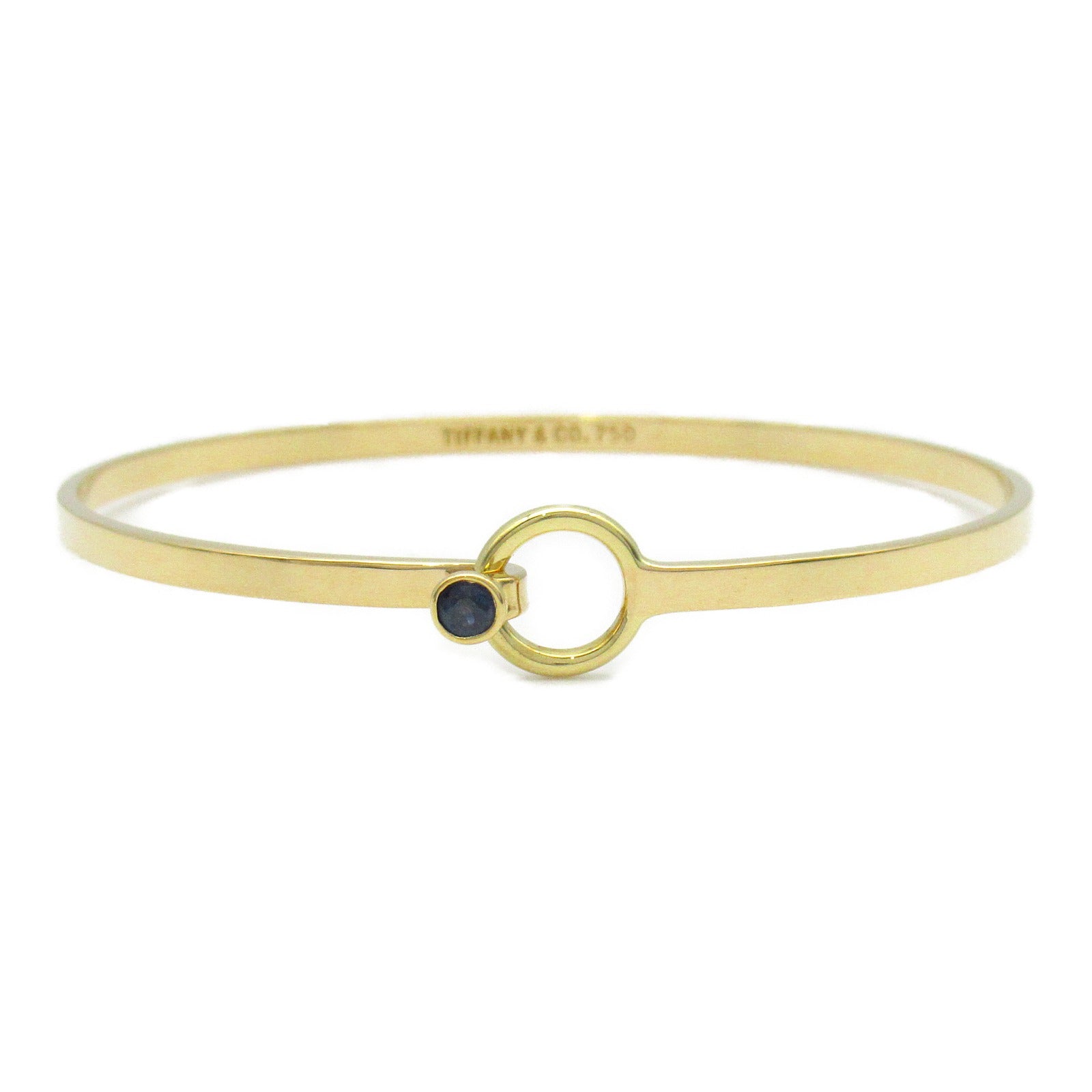 TIFFANY＆CO 18K黃金Hook Sapphire bracelet手鏈
