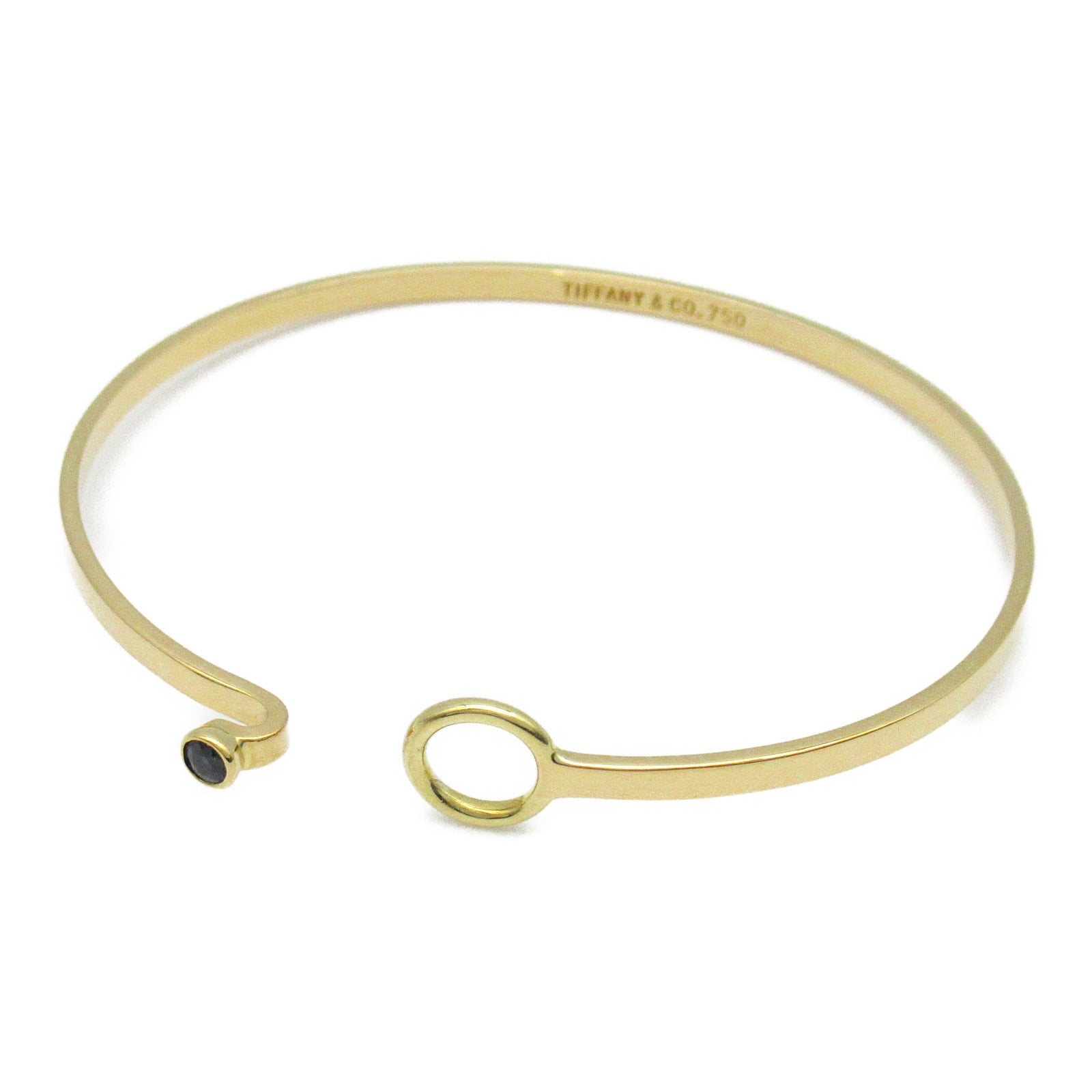 TIFFANY＆CO 18K黃金Hook Sapphire bracelet手鏈