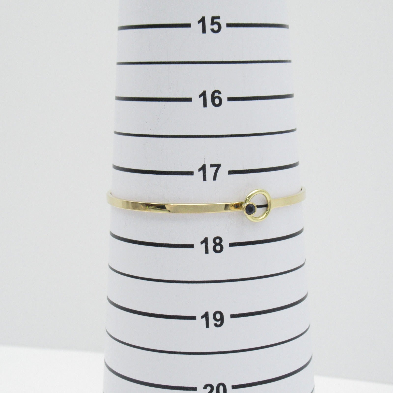 TIFFANY＆CO 18K黃金Hook Sapphire bracelet手鏈