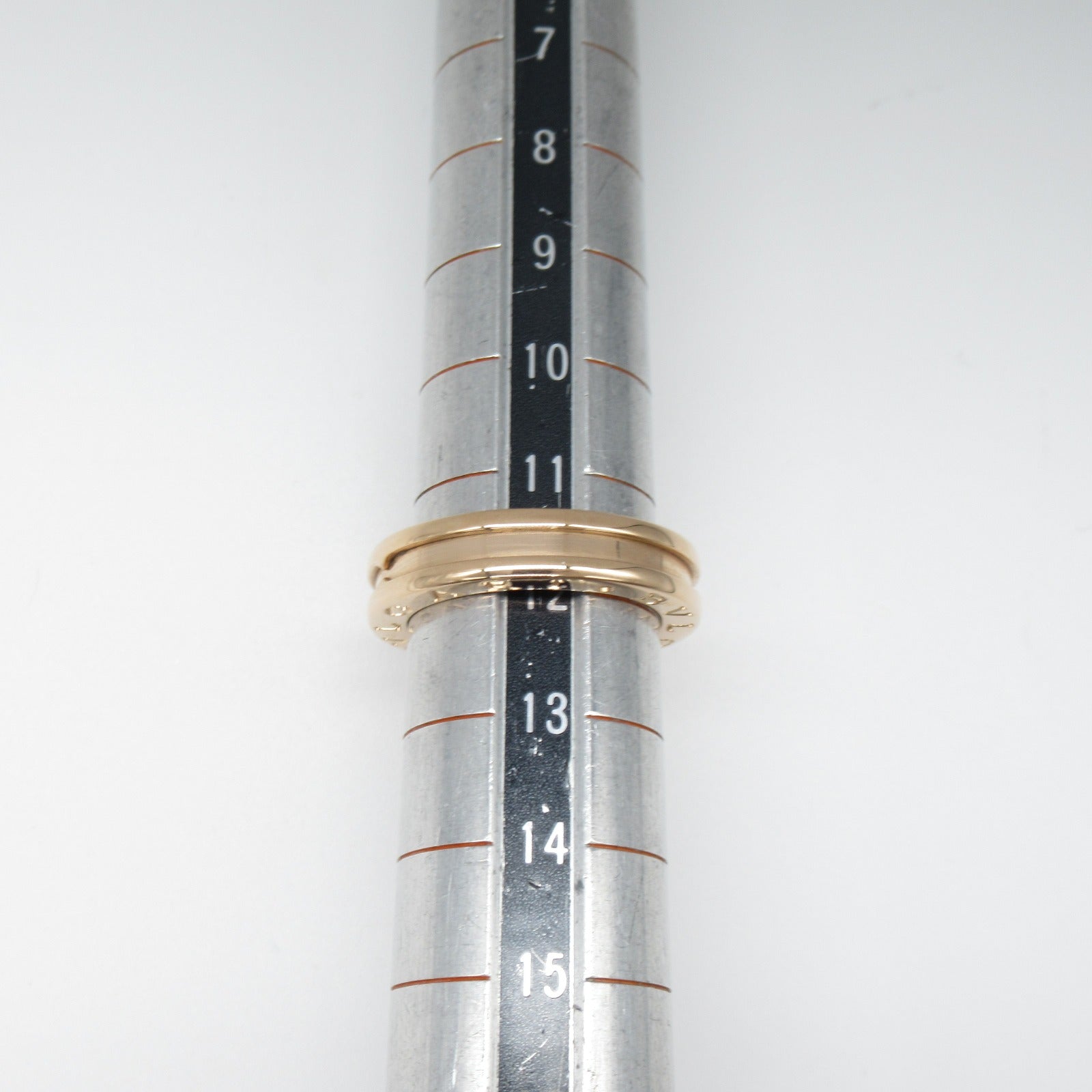 BVLGARI 18K玫瑰金B-zero1 1 Band Ring戒指US#6.25/JP#12/Bvlgari#52