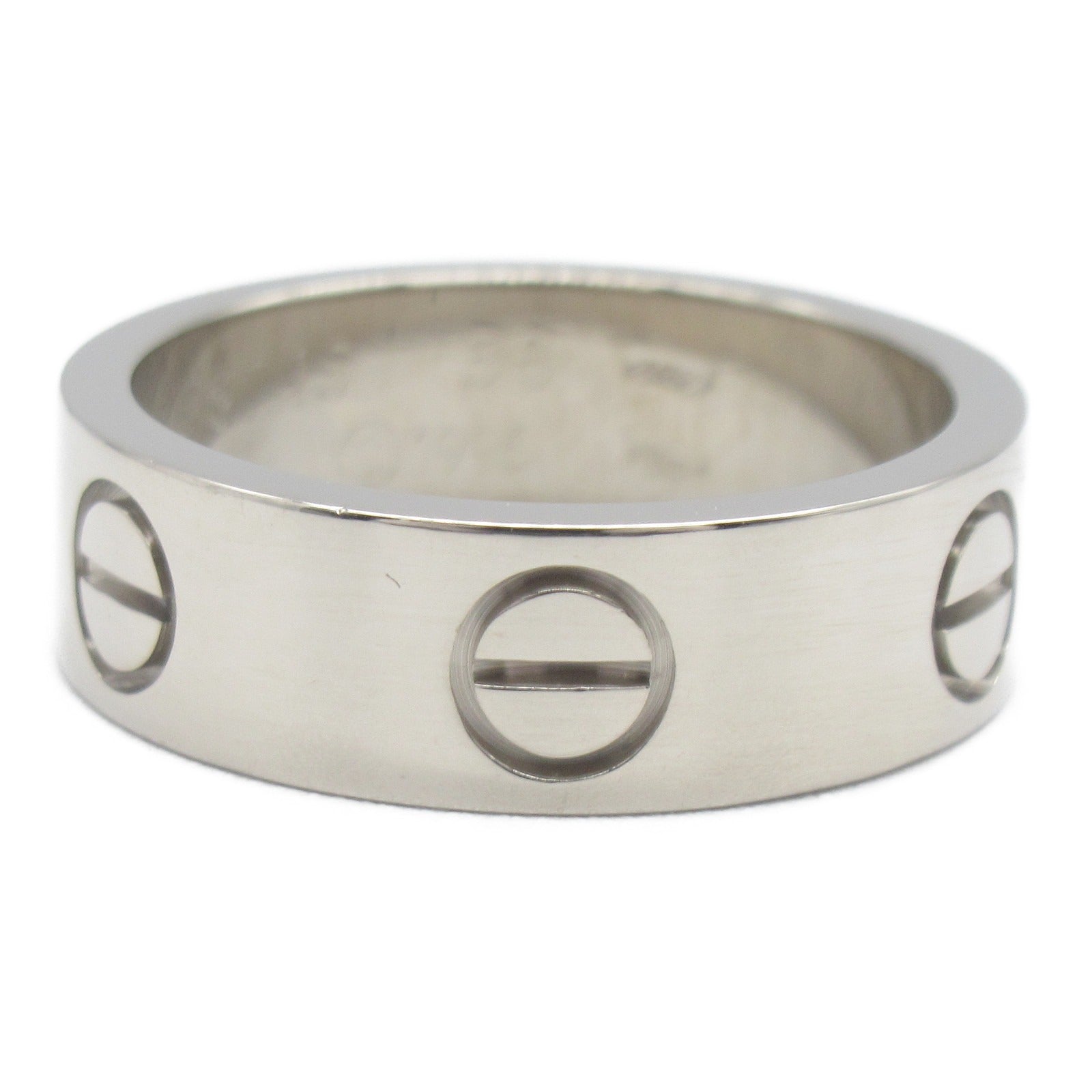 CARTIER 18K白金Love Ring戒指US#5.25/Cartier#50