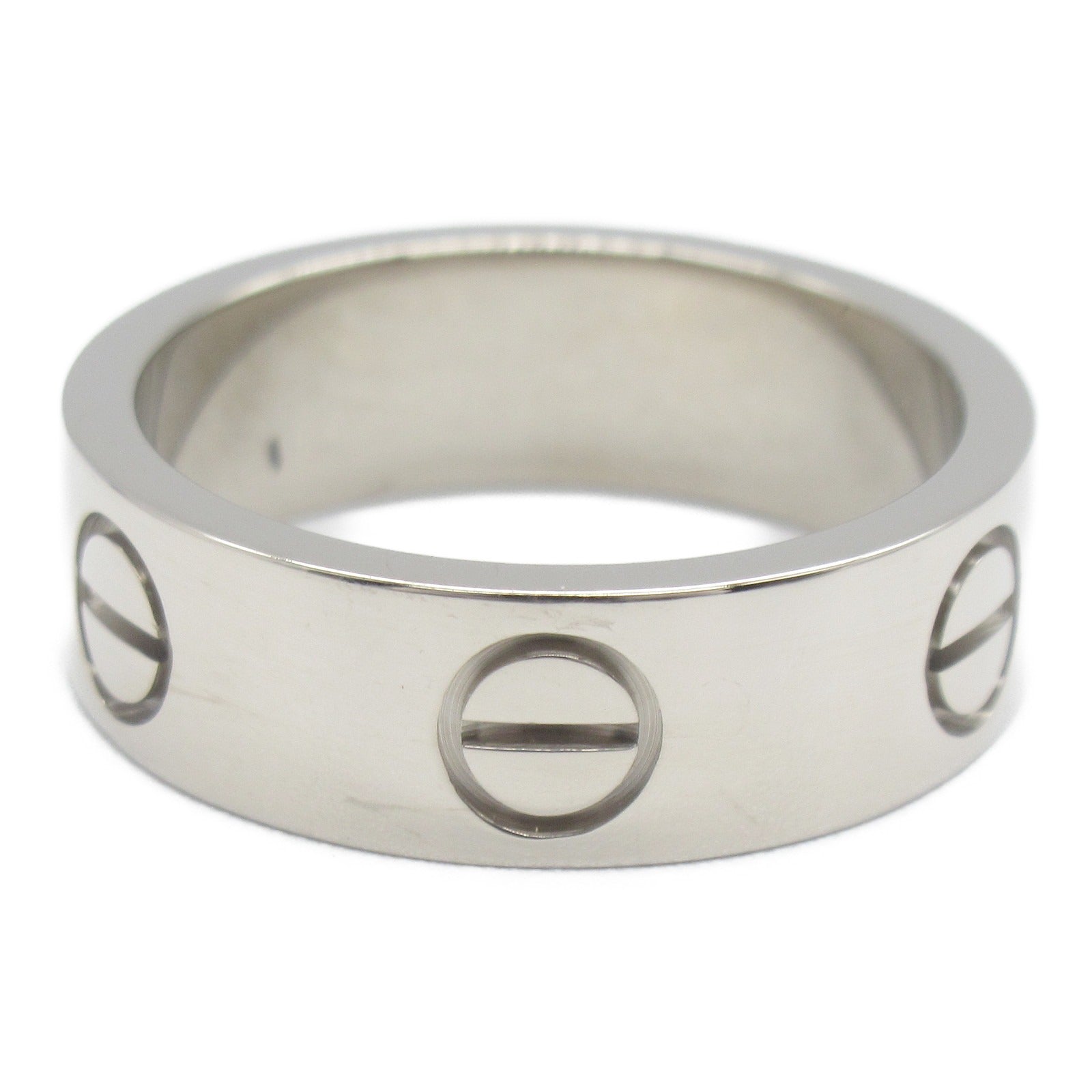 CARTIER 18K白金Love Ring戒指US#5.25/Cartier#50