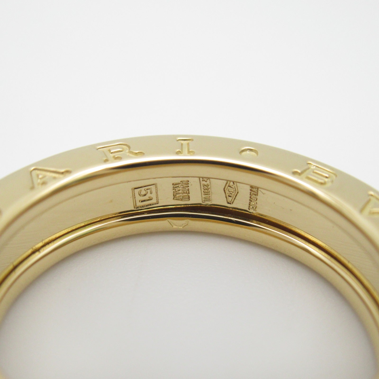 BVLGARI 18K黃金B-zero1 1 Band Ring戒指US#5.75/JP#11/Bvlgari#51