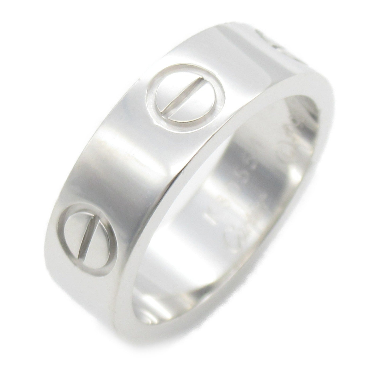 CARTIER 18K白金Love Ring戒指Cartier#49/US#4.75