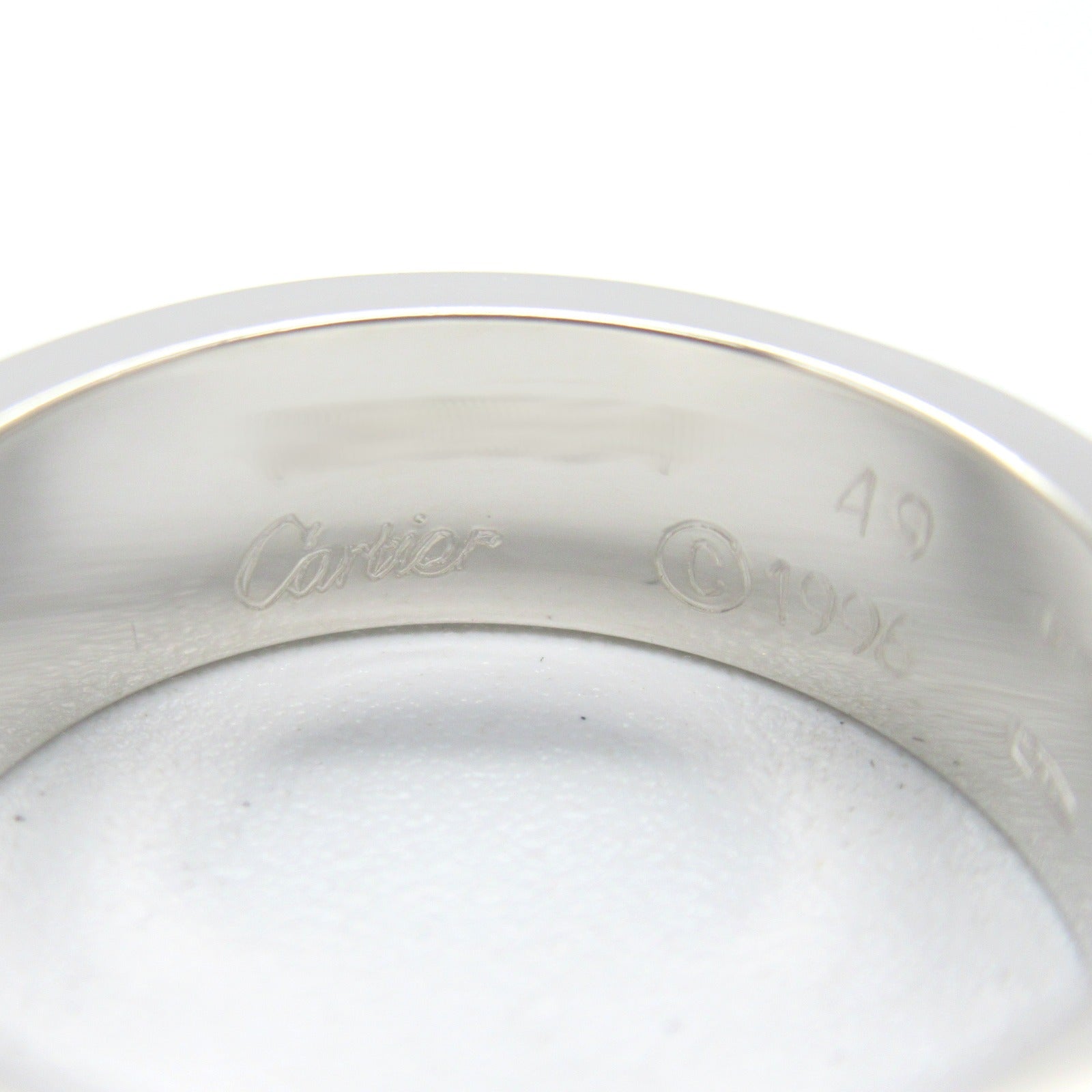 CARTIER 18K白金Love Ring戒指Cartier#49/US#4.75
