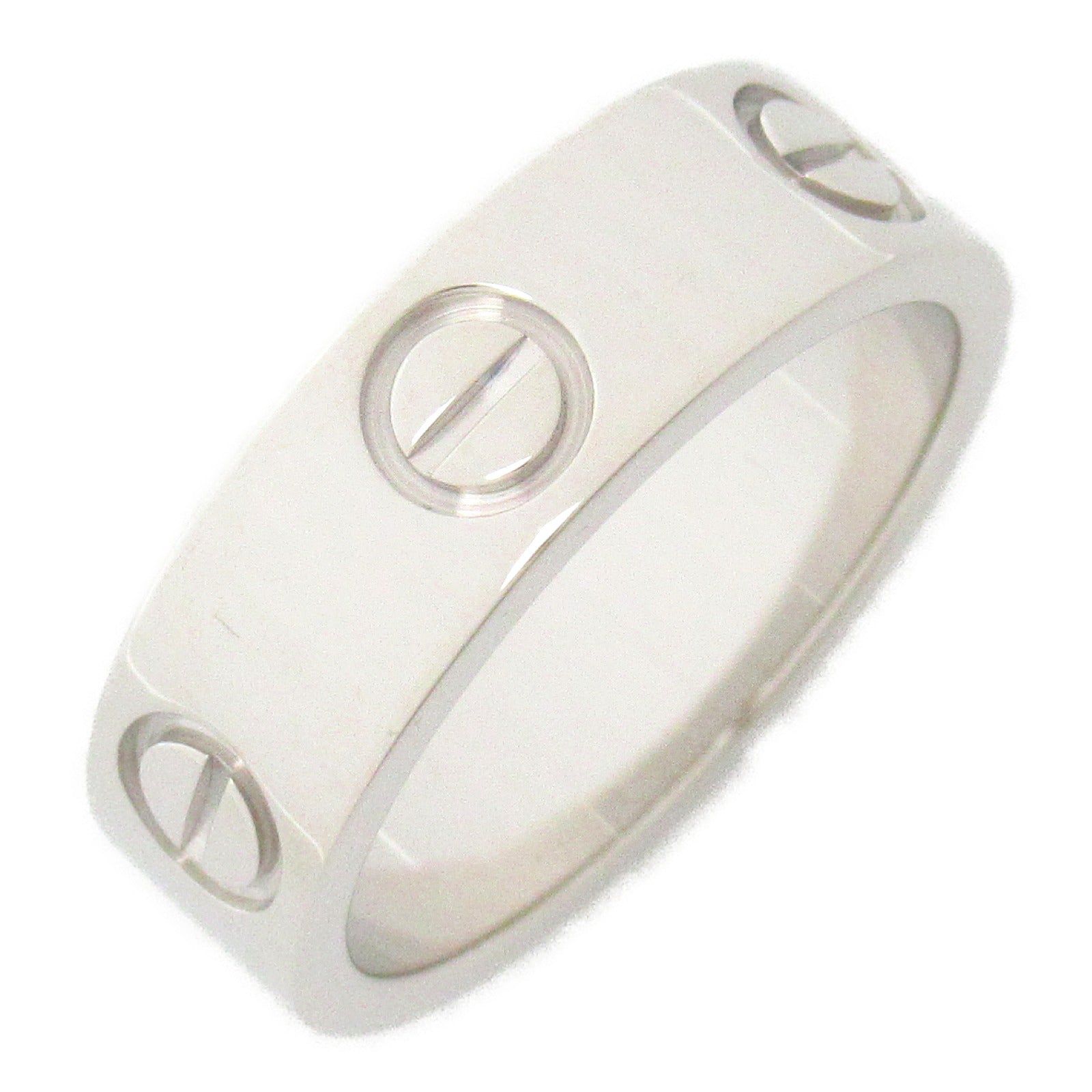 CARTIER 18K白金Love Ring戒指US#4.75/Cartier#49