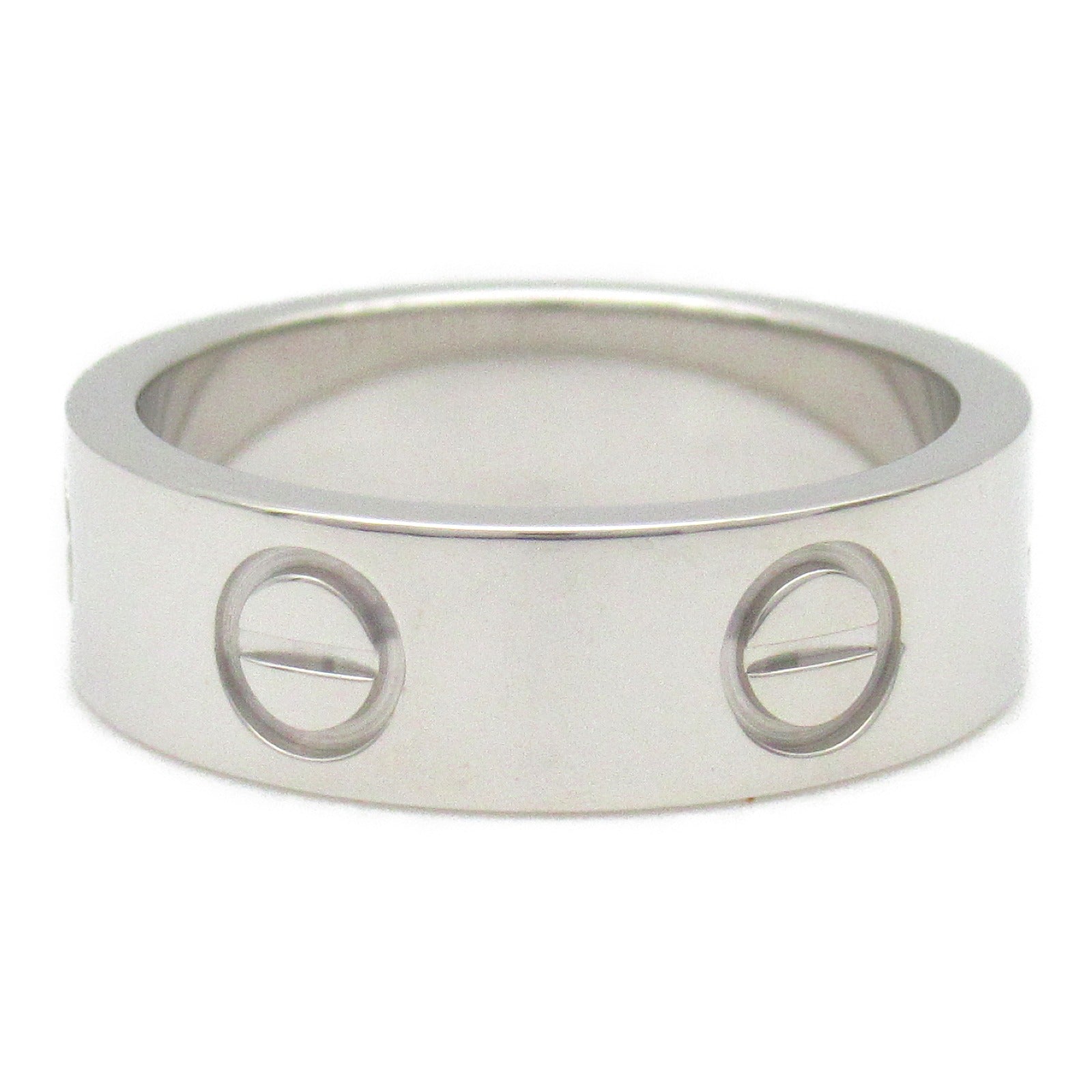 CARTIER 18K白金Love Ring戒指US#4.75/Cartier#49