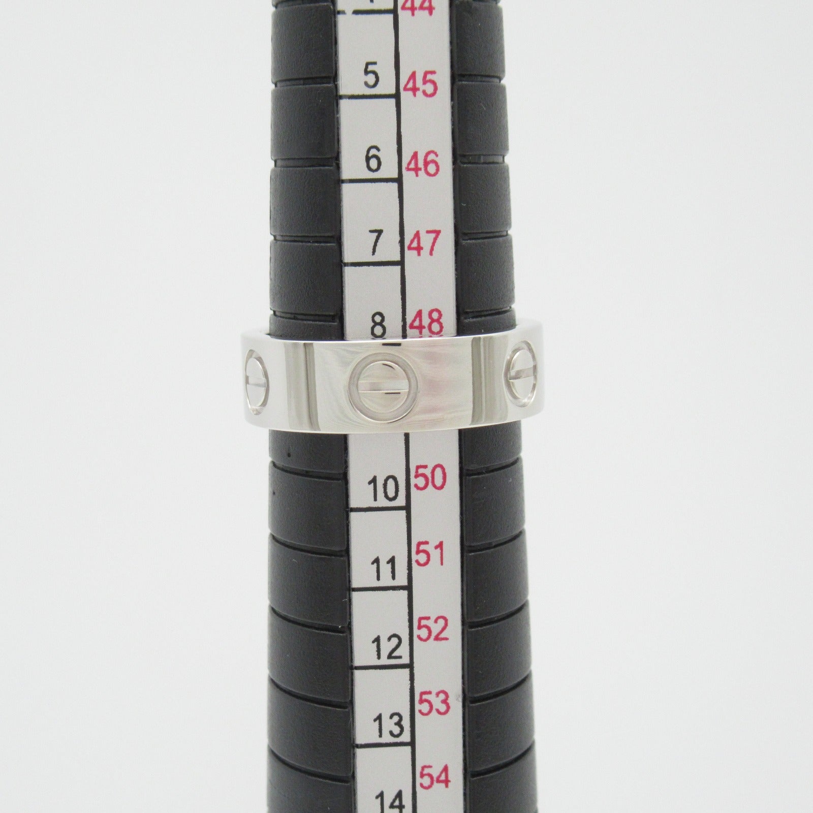 CARTIER 18K白金Love Ring戒指US#4.75/Cartier#49