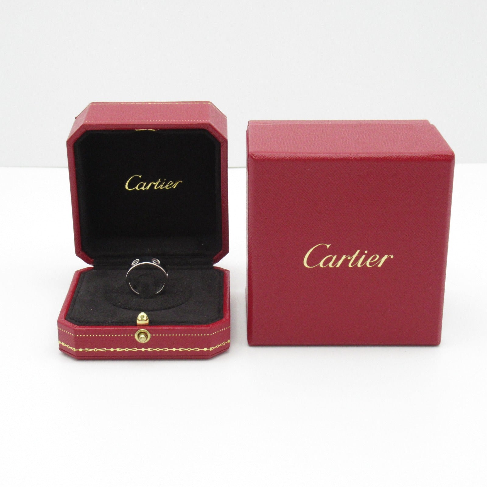 CARTIER 18K白金Love Ring戒指US#4.75/Cartier#49