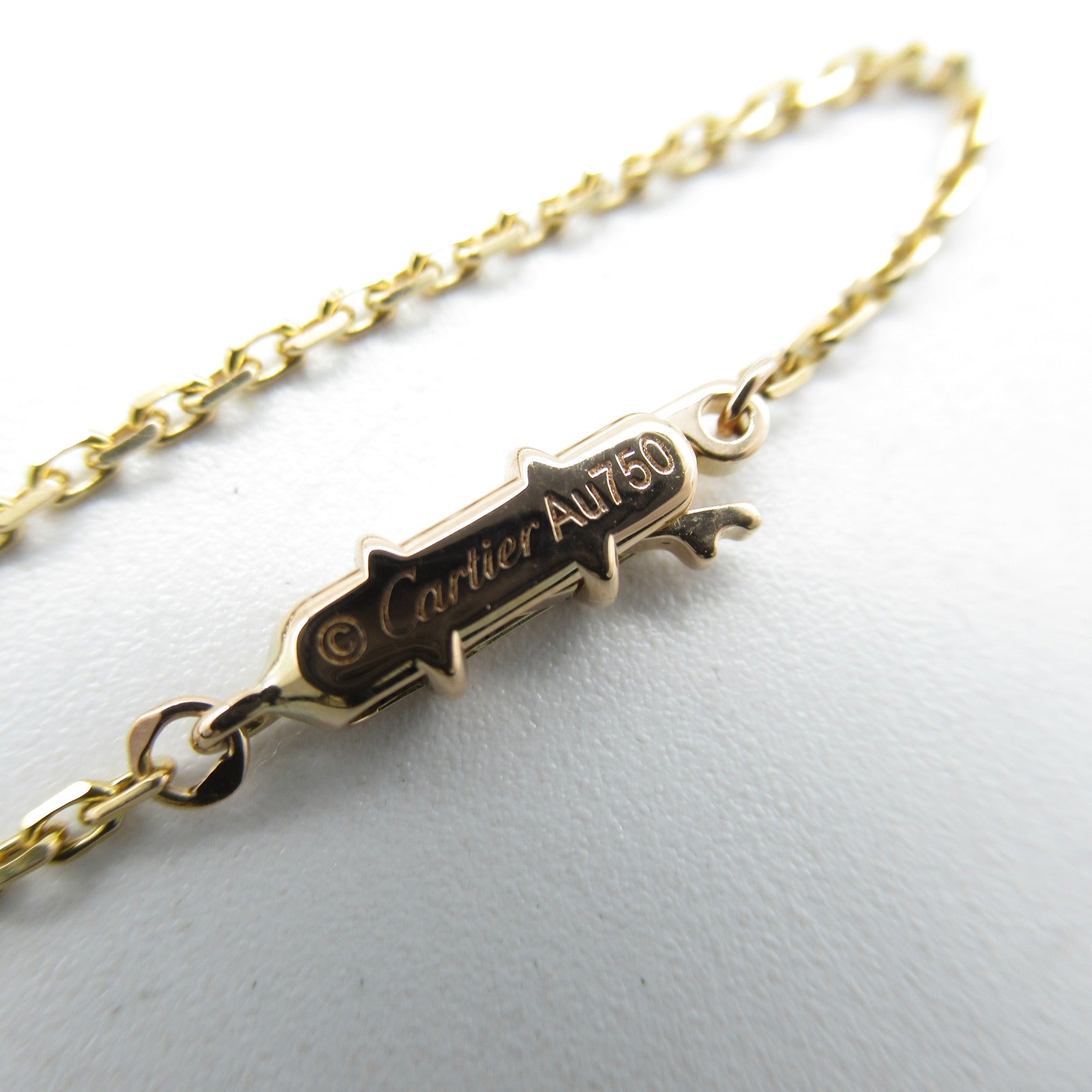 CARTIER 18K玫瑰金C Heart Diamond Necklace鑽石項鍊#38cm