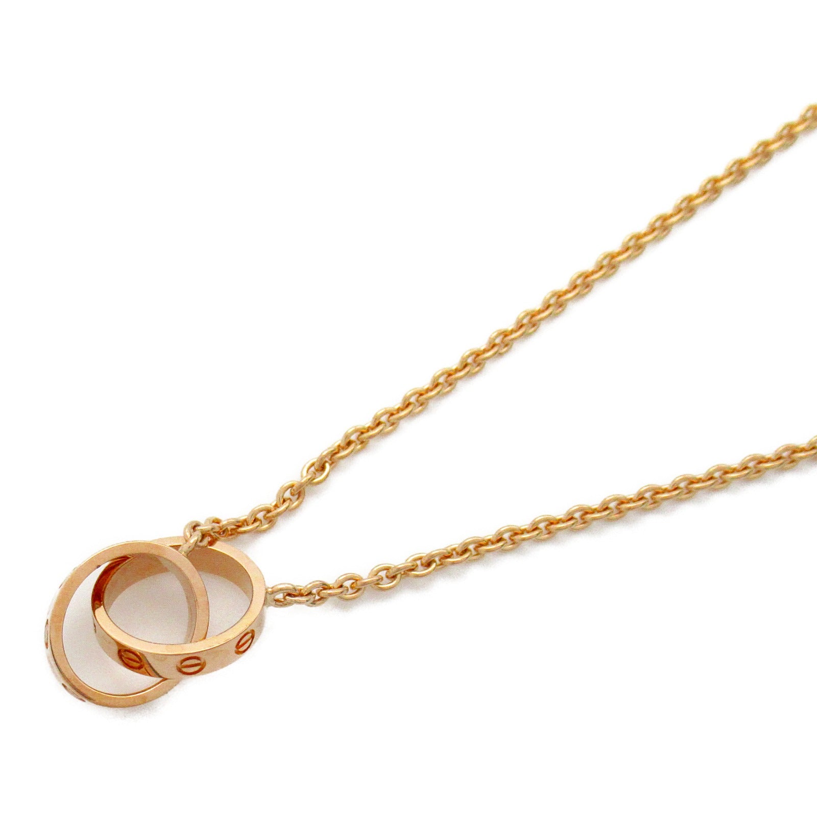CARTIER 18K玫瑰金Baby Love Necklace項鍊