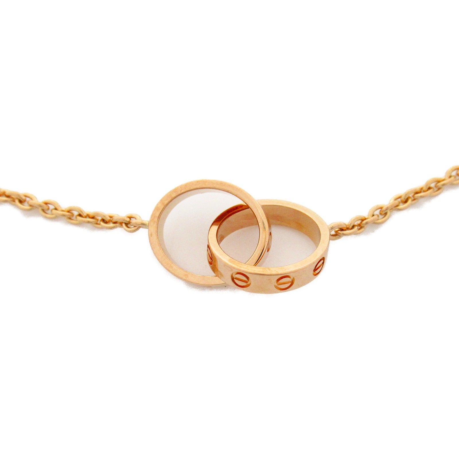 CARTIER 18K玫瑰金Baby Love Necklace項鍊