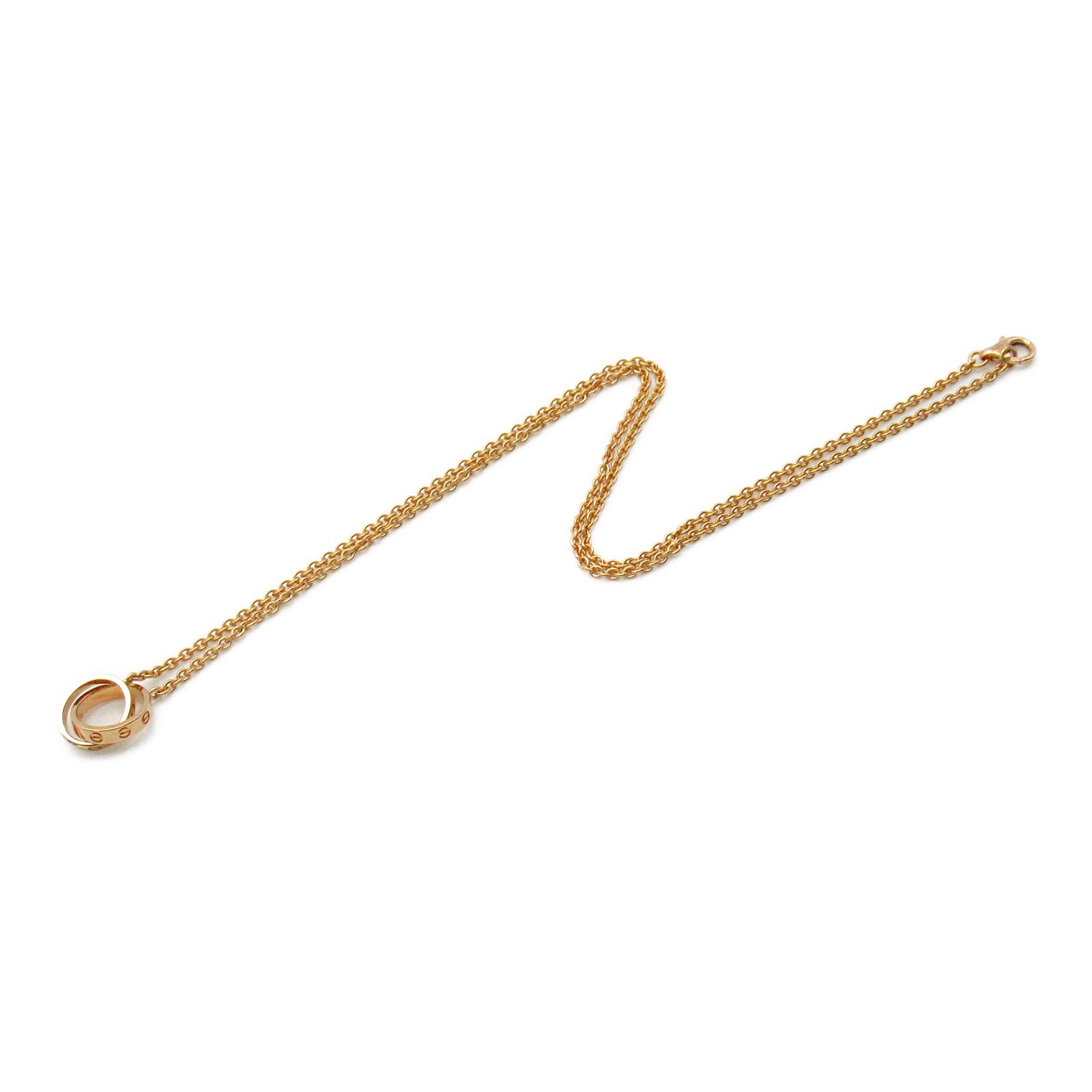 CARTIER 18K玫瑰金Baby Love Necklace項鍊