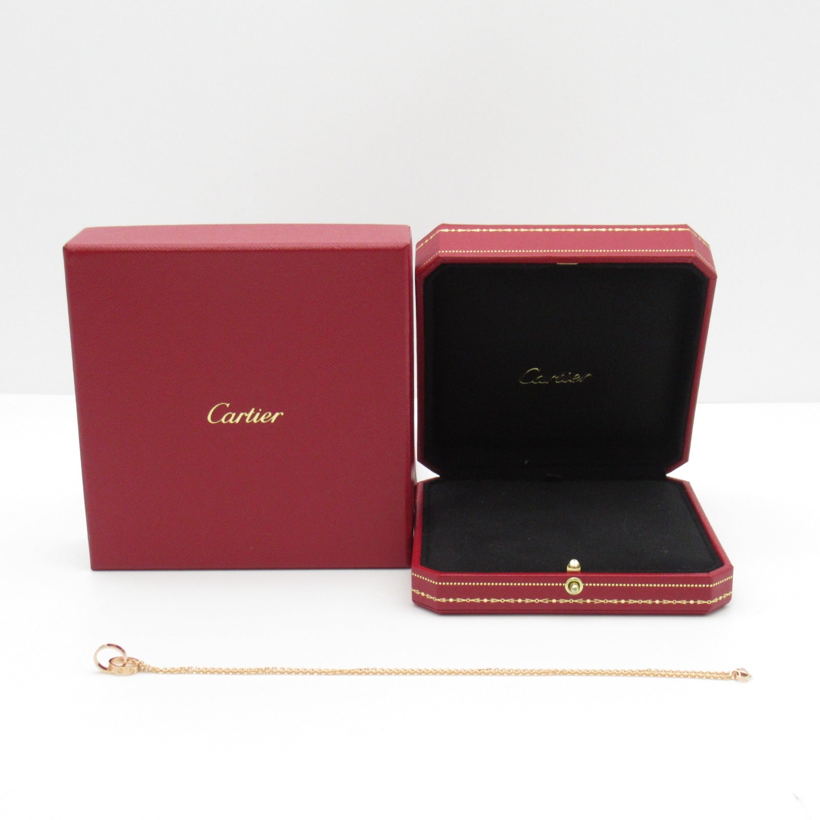 CARTIER 18K玫瑰金Baby Love Necklace項鍊