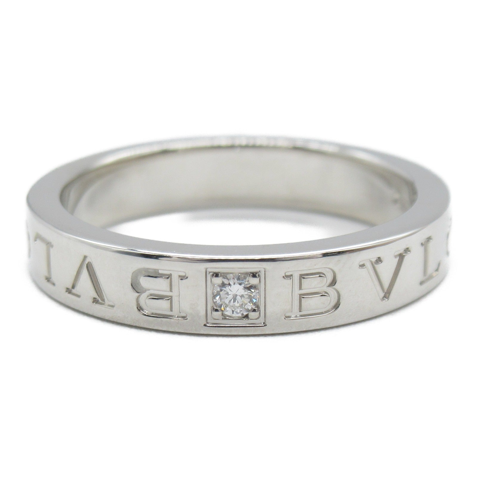 BVLGARI 18K白金B-zero1 Diamond Ring鑽石戒指US#8.5/JP#17
