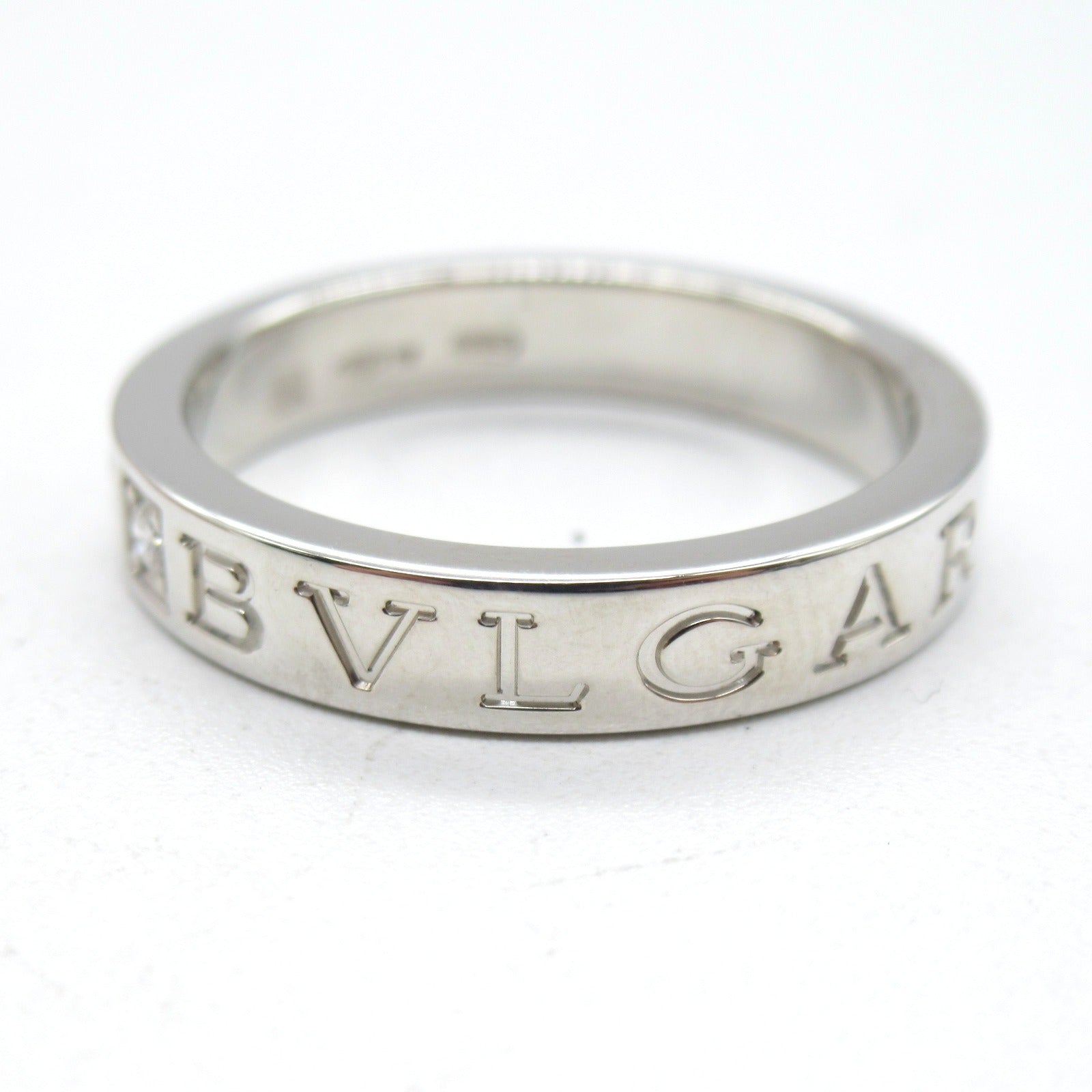 BVLGARI 18K白金B-zero1 Diamond Ring鑽石戒指US#8.5/JP#17